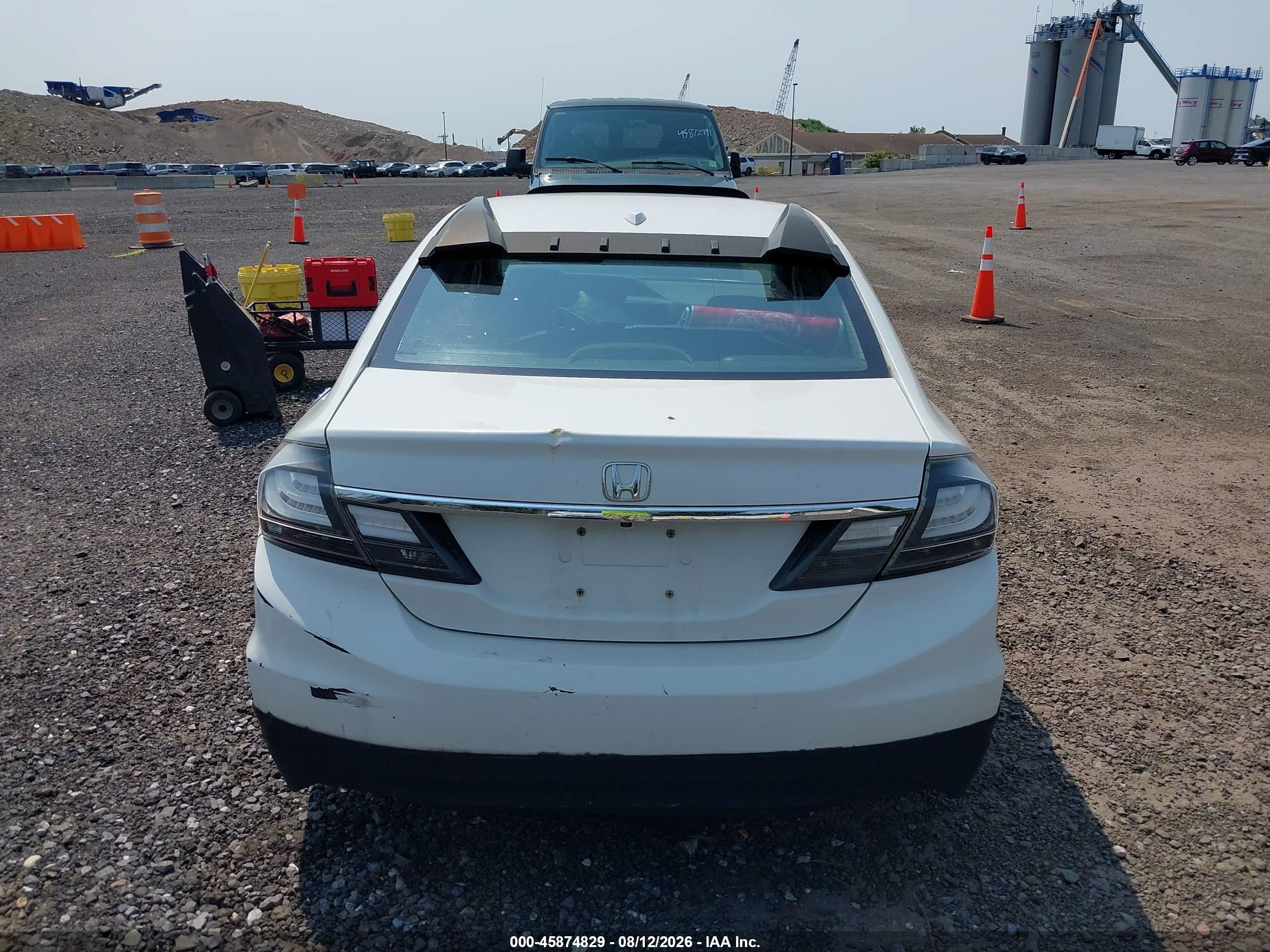 2015 Honda Civic Ex-l White vin: 19XFB2F96FE281372