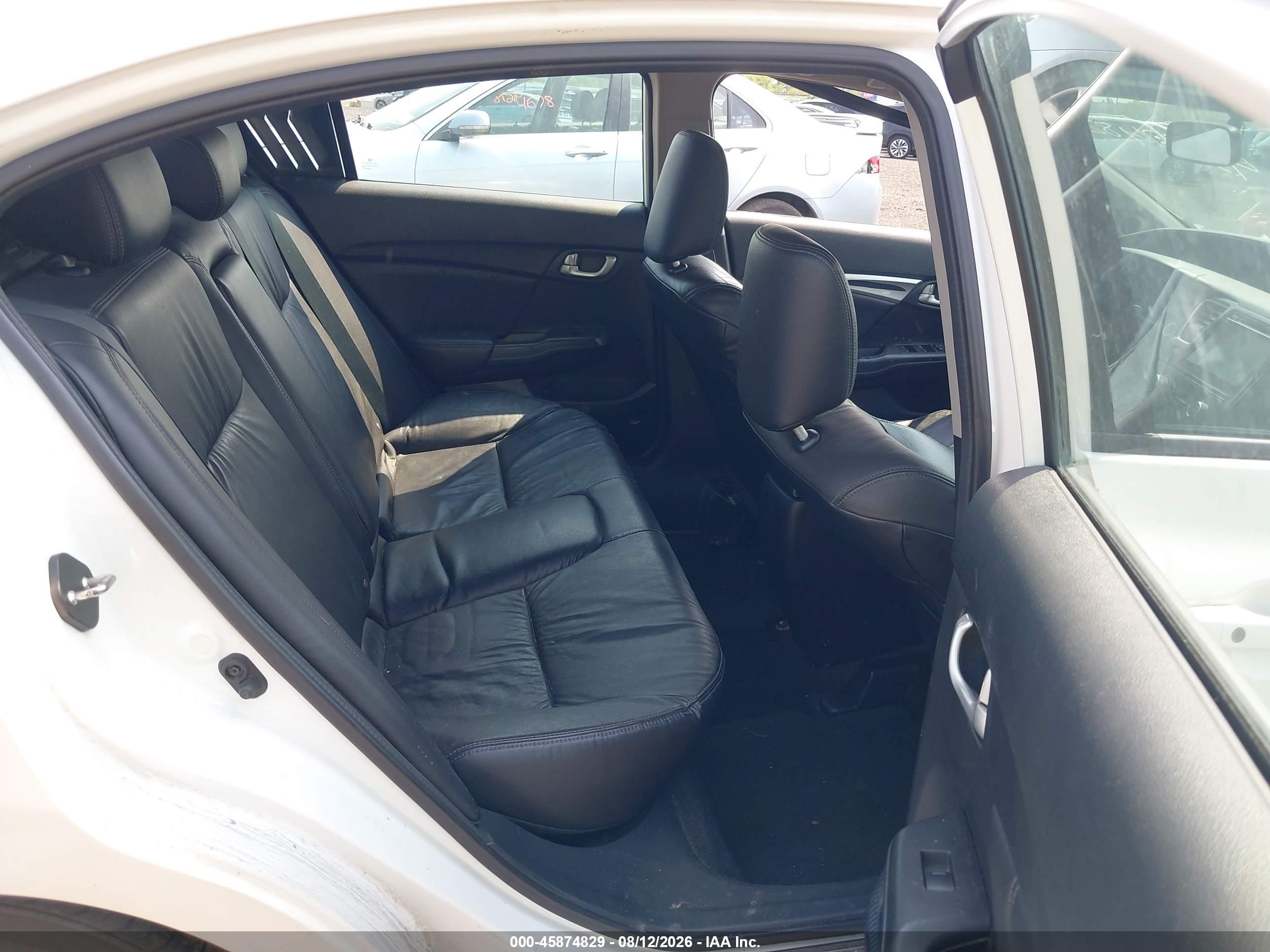 2015 Honda Civic Ex-l White vin: 19XFB2F96FE281372