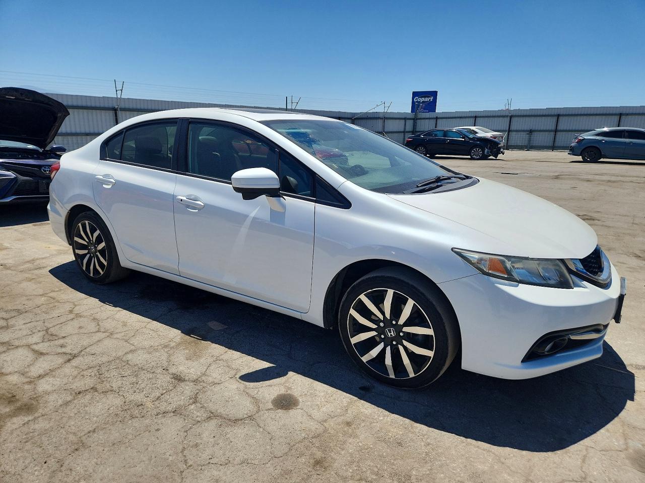 2015 Honda Civic Exl White vin: 19XFB2F96FE284188