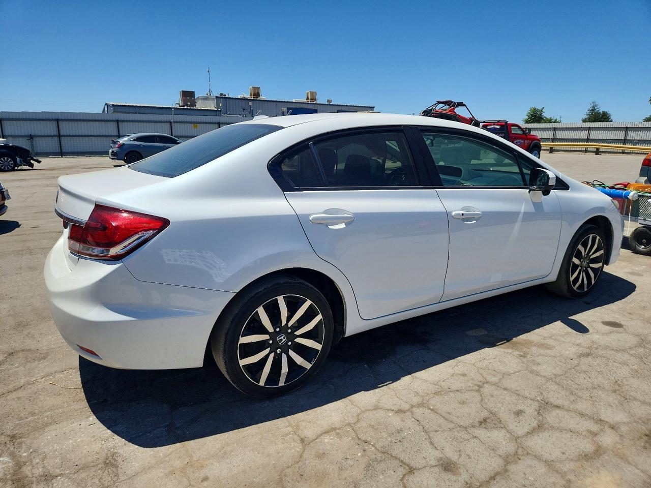 2015 Honda Civic Exl White vin: 19XFB2F96FE284188