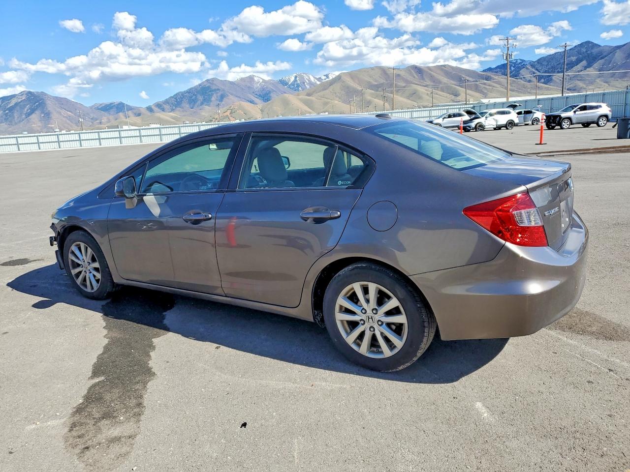 2012 Honda Civic Exl Charcoal vin: 19XFB2F97CE006640