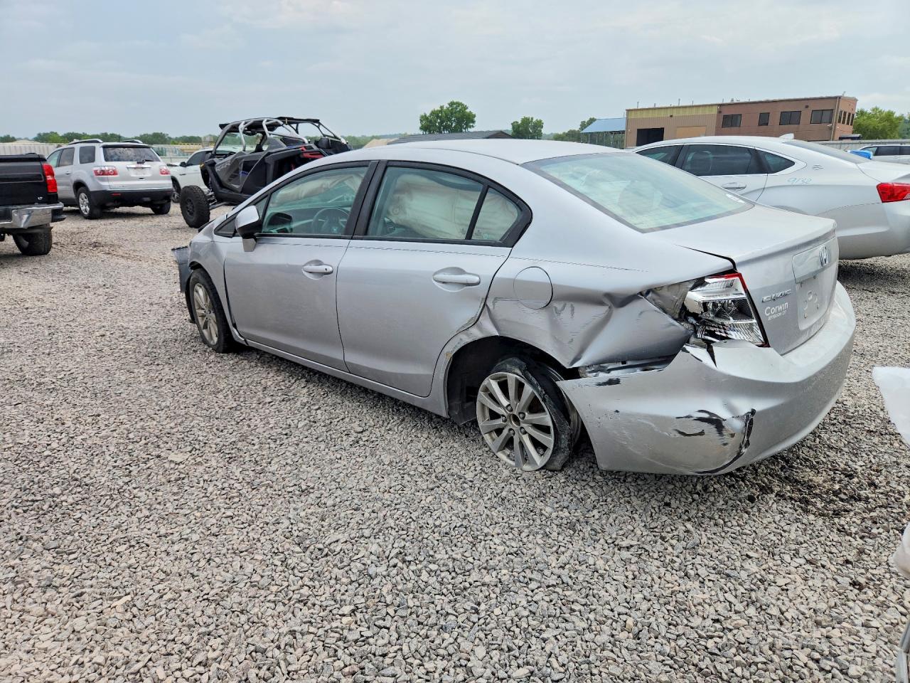 2012 Honda Civic Exl Silver vin: 19XFB2F97CE013877