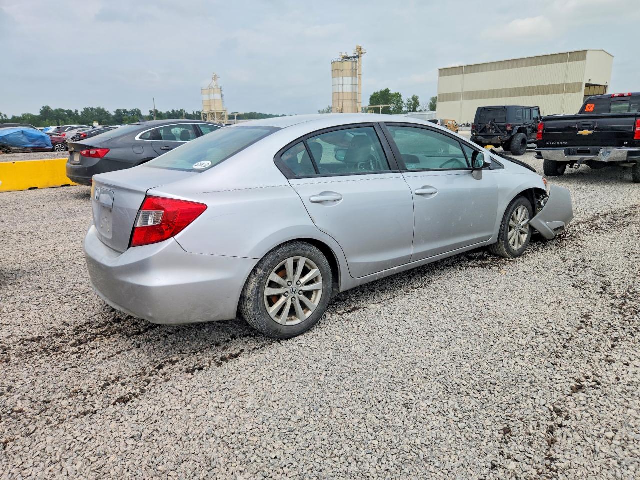 2012 Honda Civic Exl Silver vin: 19XFB2F97CE013877