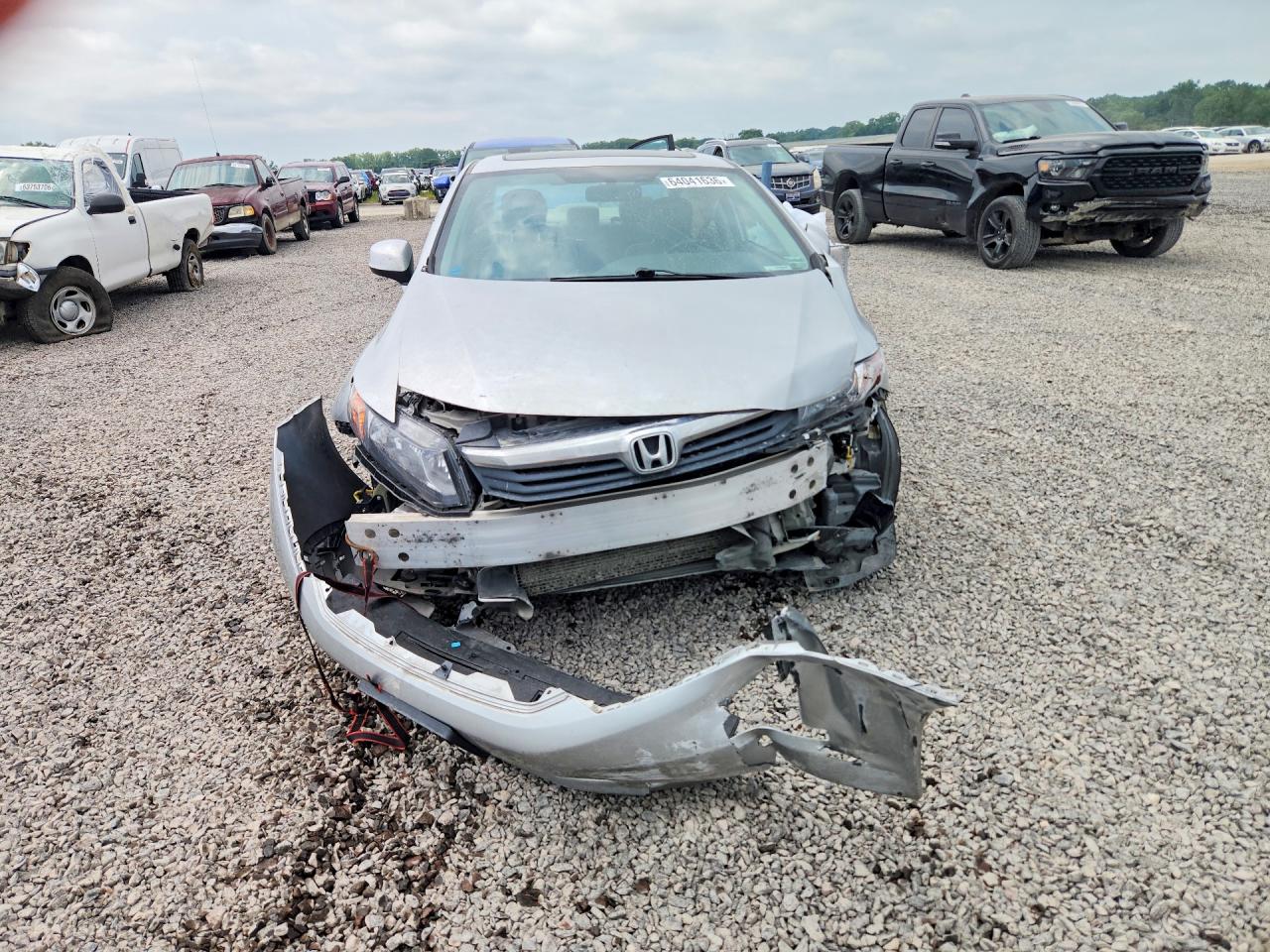 2012 Honda Civic Exl Silver vin: 19XFB2F97CE013877