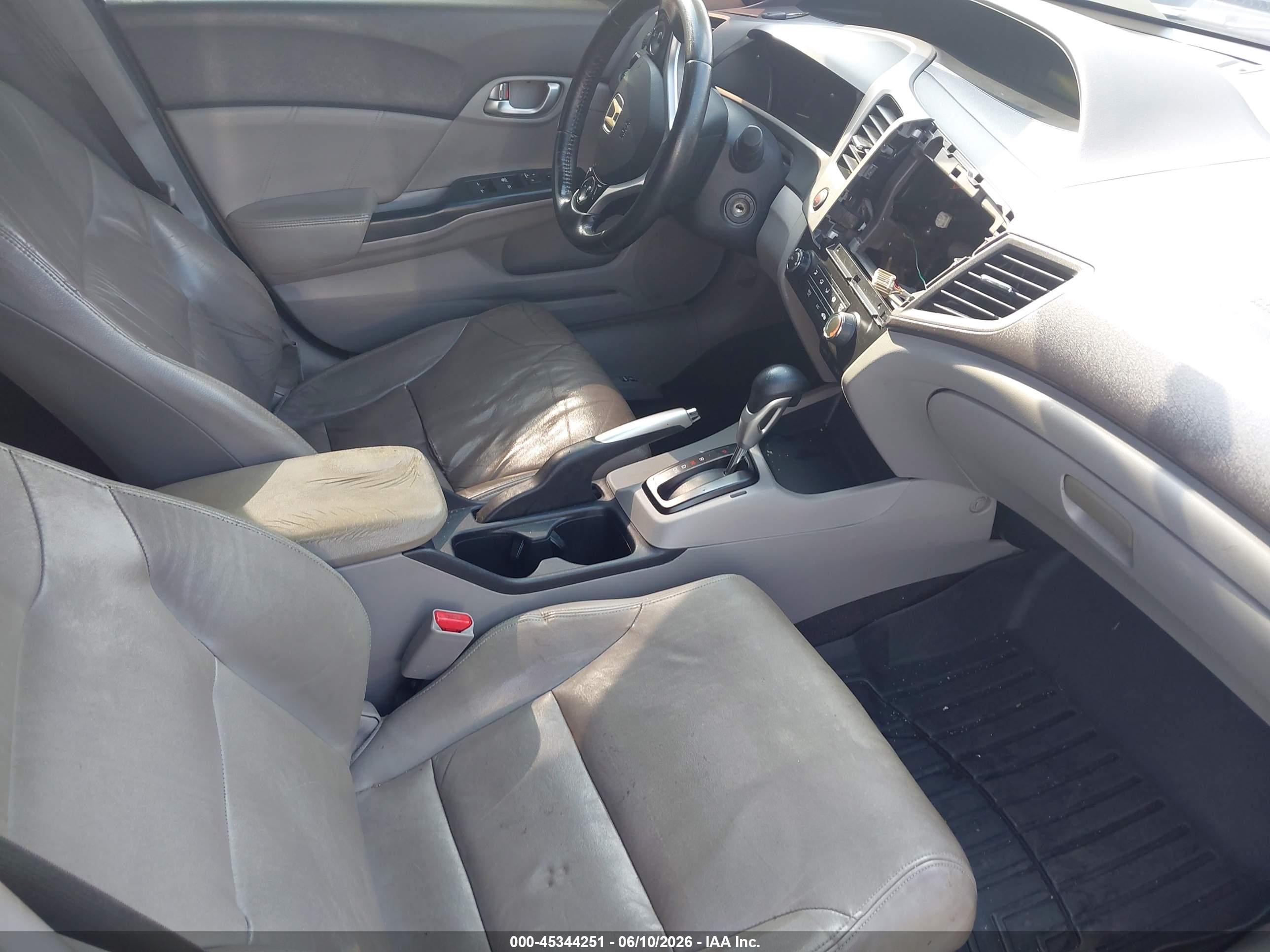 2012 Honda Civic Ex-l Black vin: 19XFB2F97CE048547