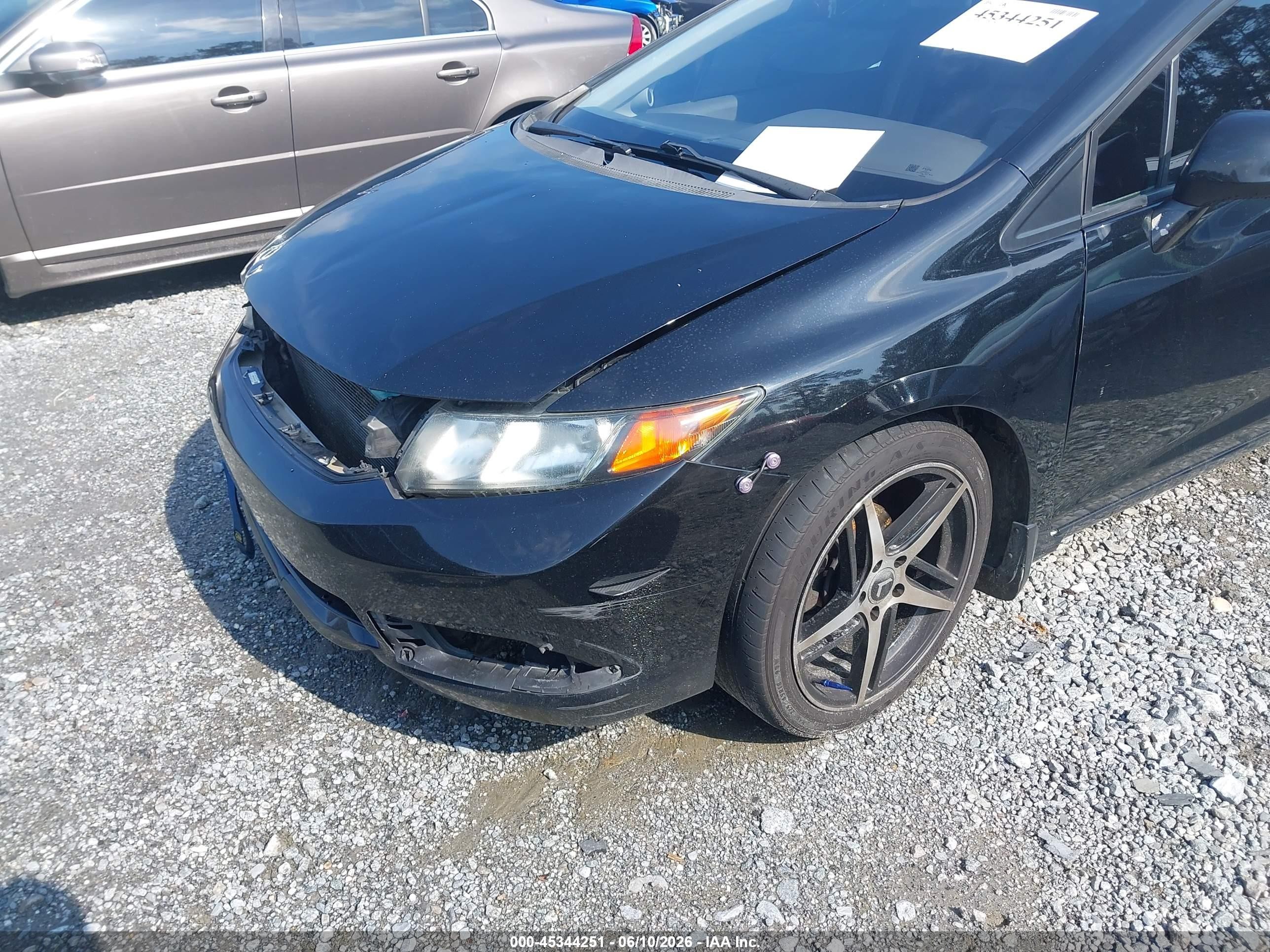 2012 Honda Civic Ex-l Black vin: 19XFB2F97CE048547