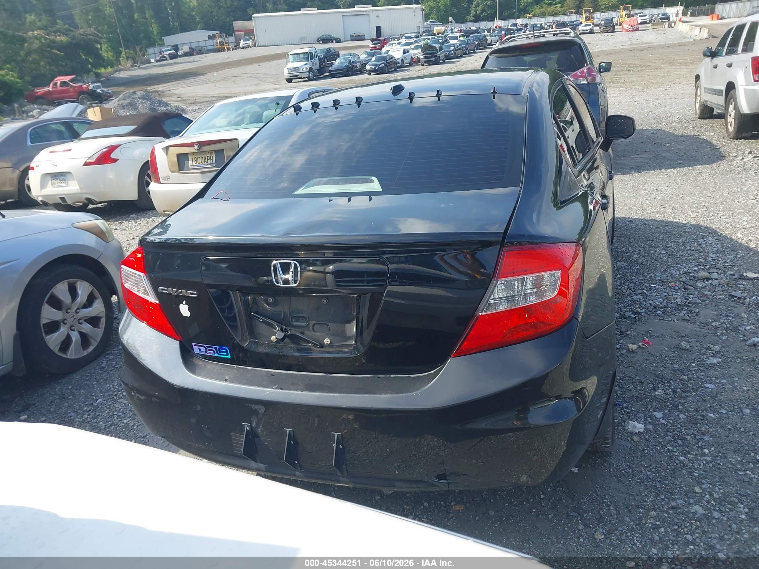 2012 Honda Civic Ex-l Black vin: 19XFB2F97CE048547