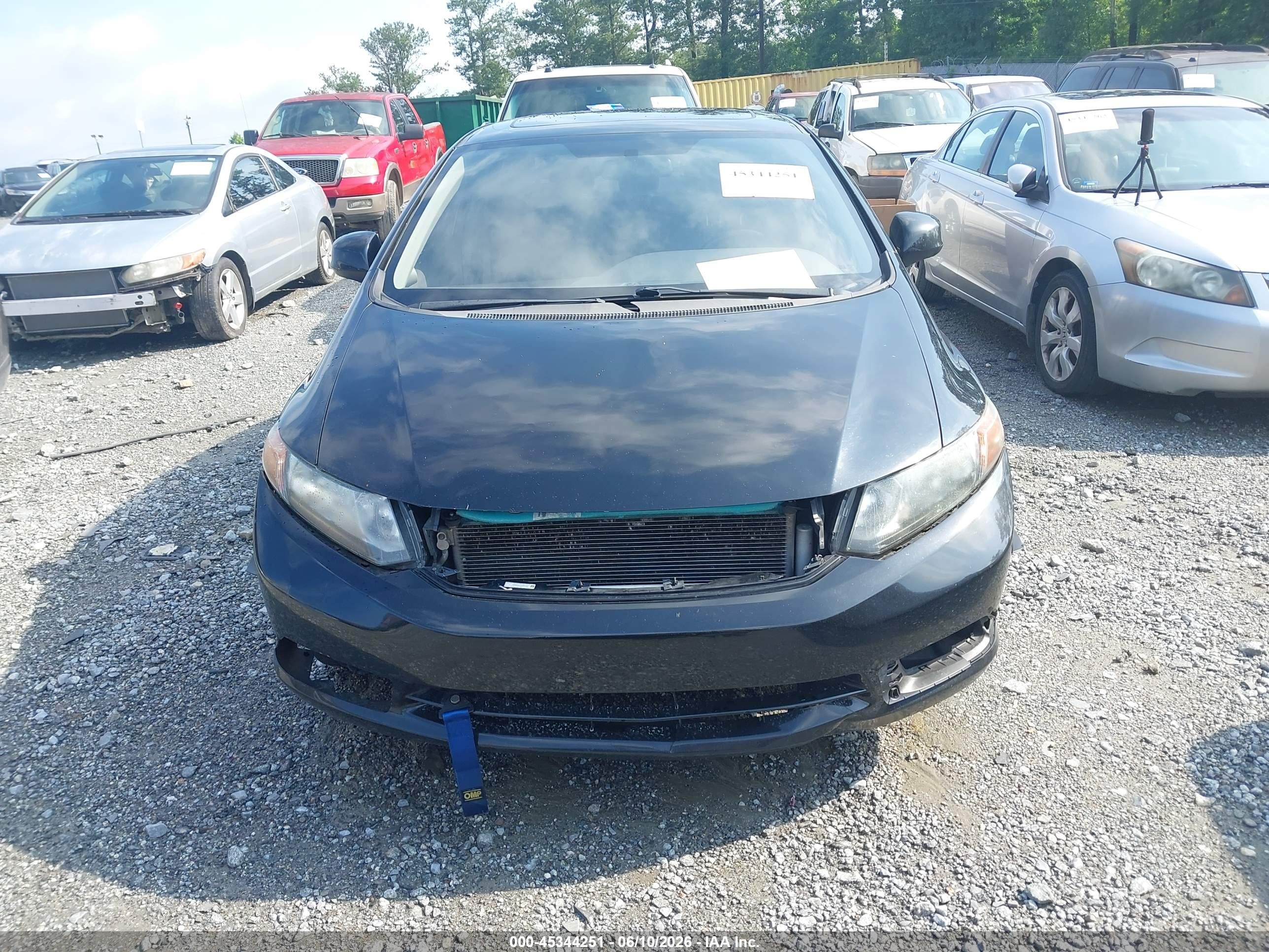 2012 Honda Civic Ex-l Black vin: 19XFB2F97CE048547