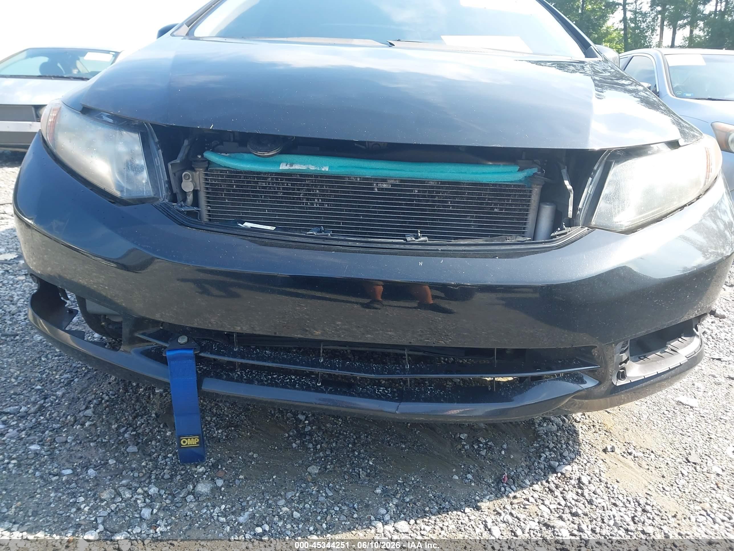 2012 Honda Civic Ex-l Black vin: 19XFB2F97CE048547