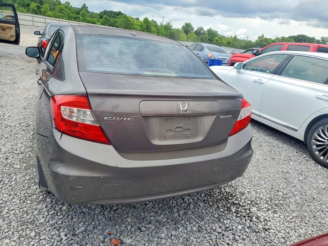 2012 Honda Civic Exl Gray vin: 19XFB2F97CE048872
