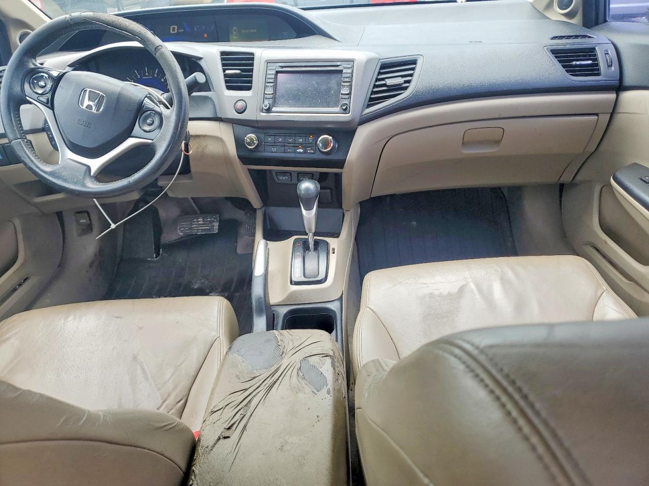 2012 Honda Civic Exl Gray vin: 19XFB2F97CE048872