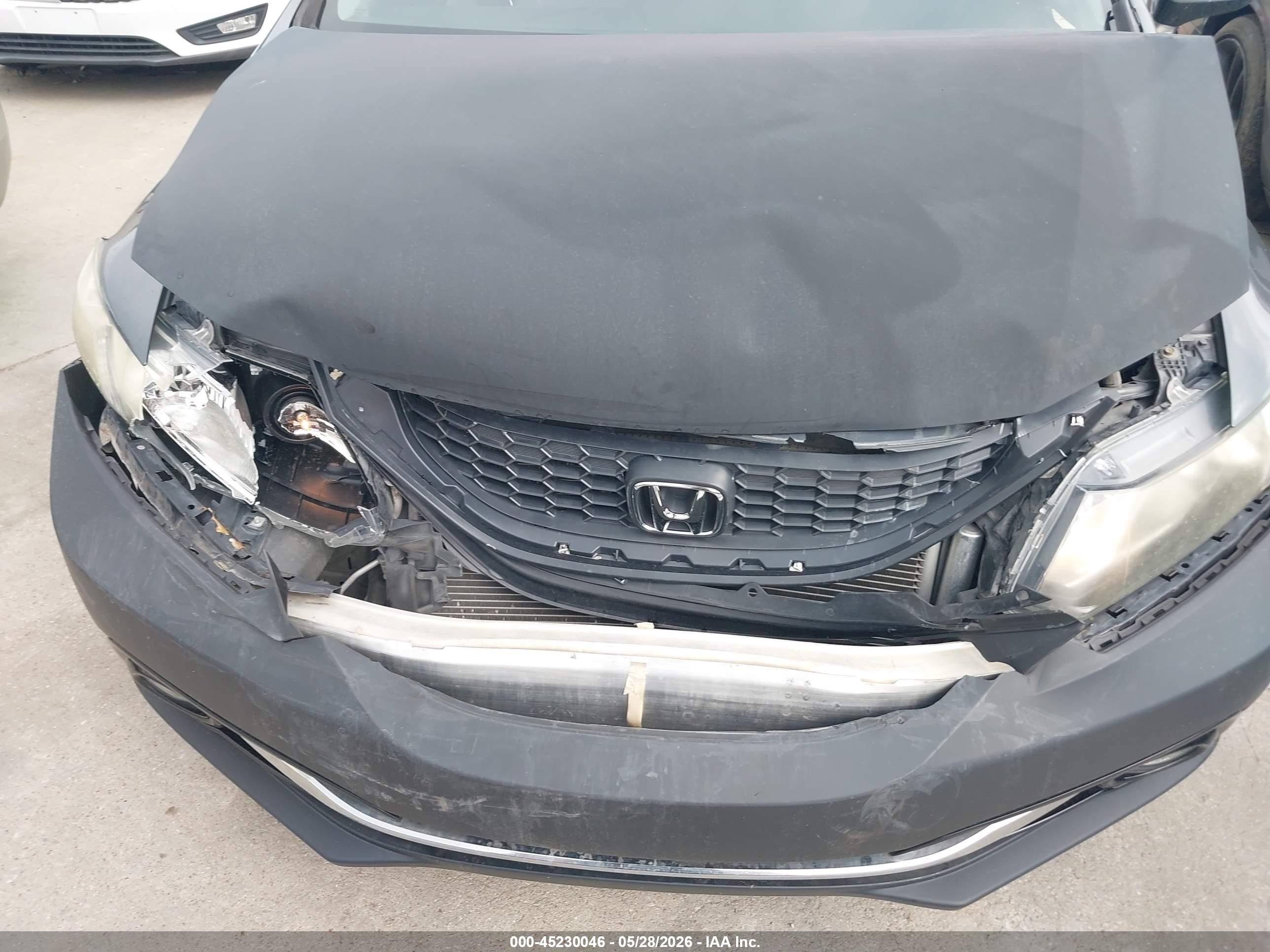2013 Honda Civic Ex-l Серый vin: 19XFB2F97DE006977