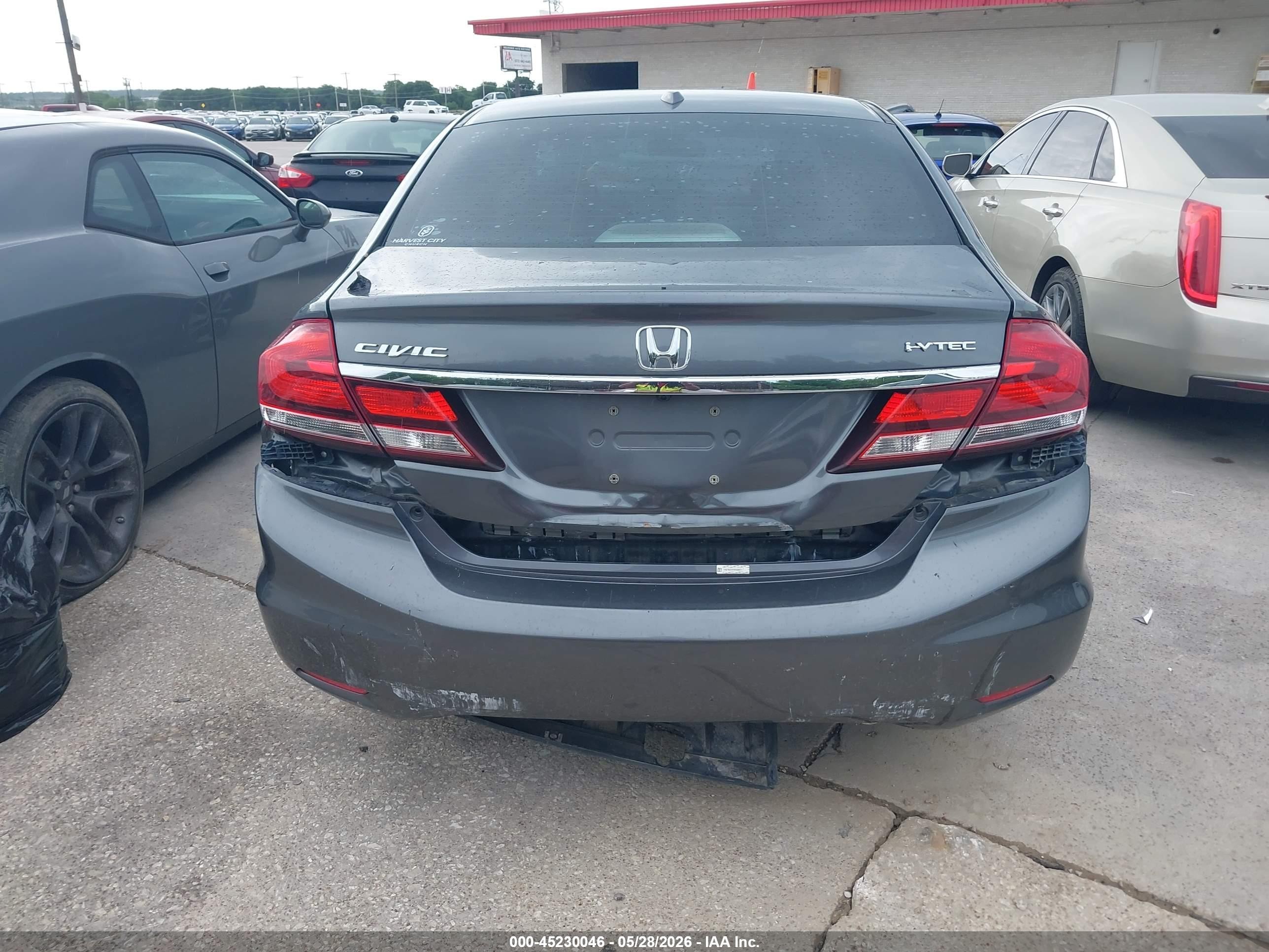 2013 Honda Civic Ex-l Серый vin: 19XFB2F97DE006977