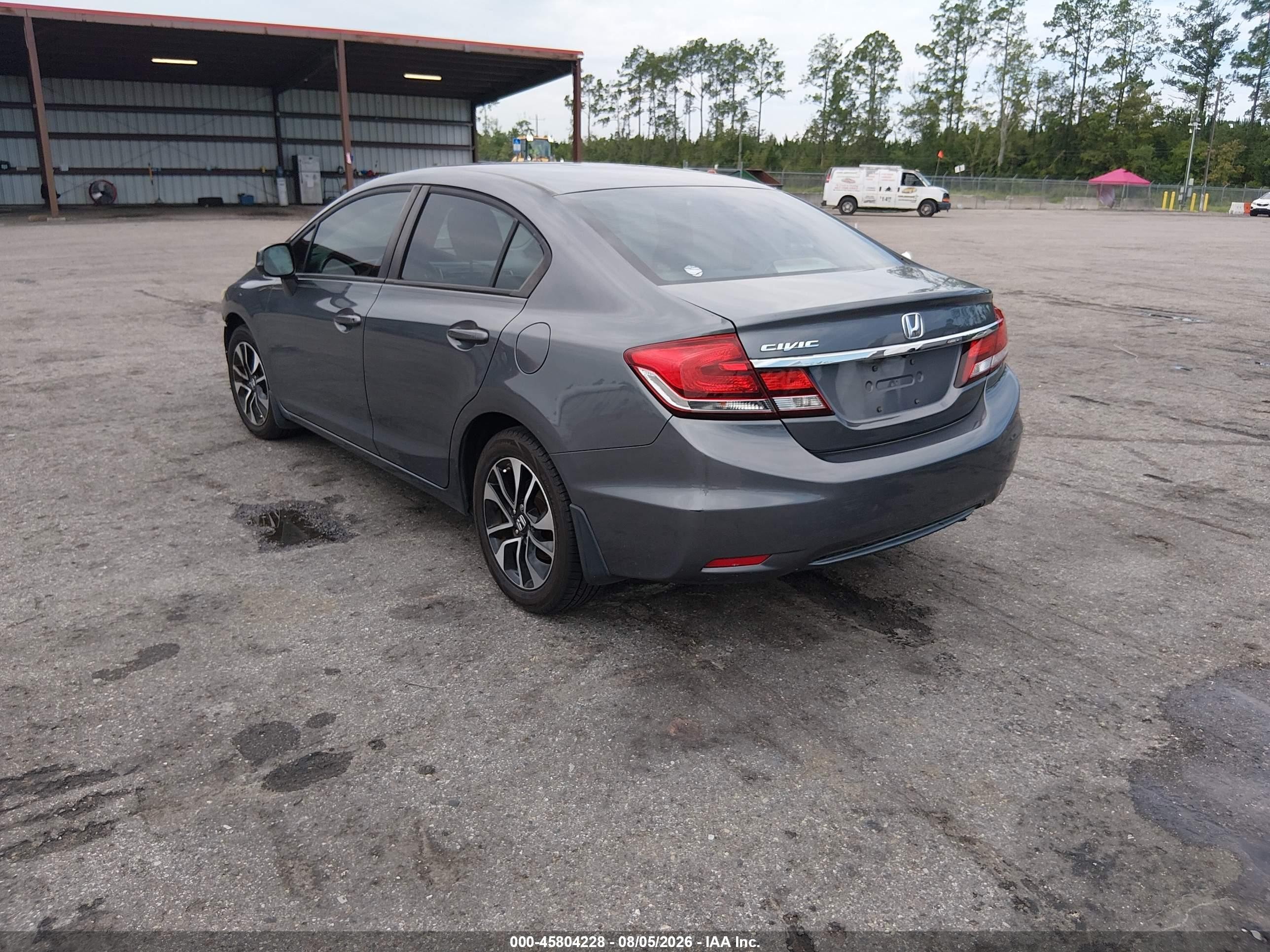 2013 Honda Civic Ex-l Gray vin: 19XFB2F97DE018871