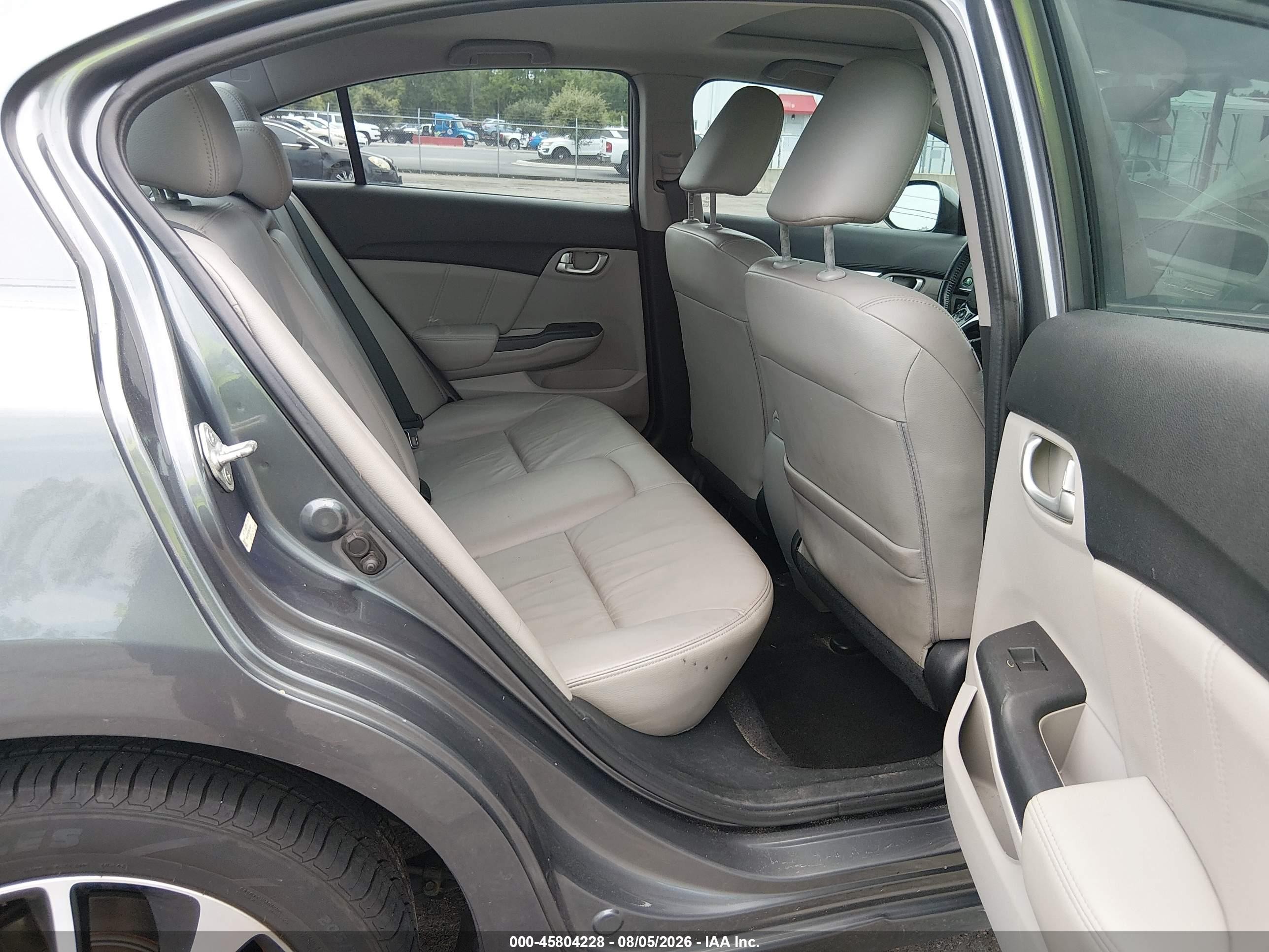 2013 Honda Civic Ex-l Gray vin: 19XFB2F97DE018871