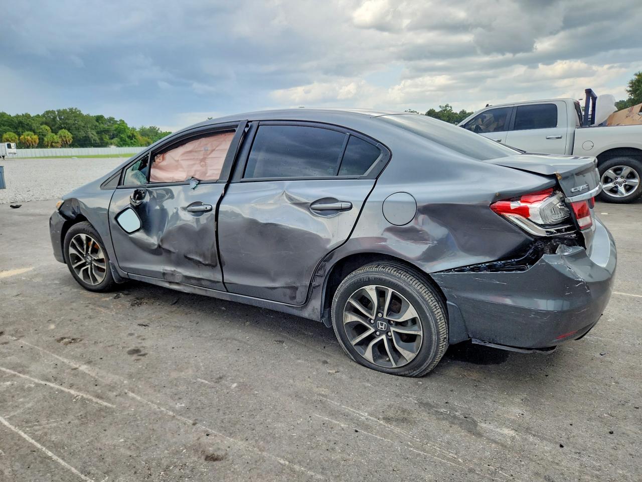 2013 Honda Civic Exl Gray vin: 19XFB2F97DE045665