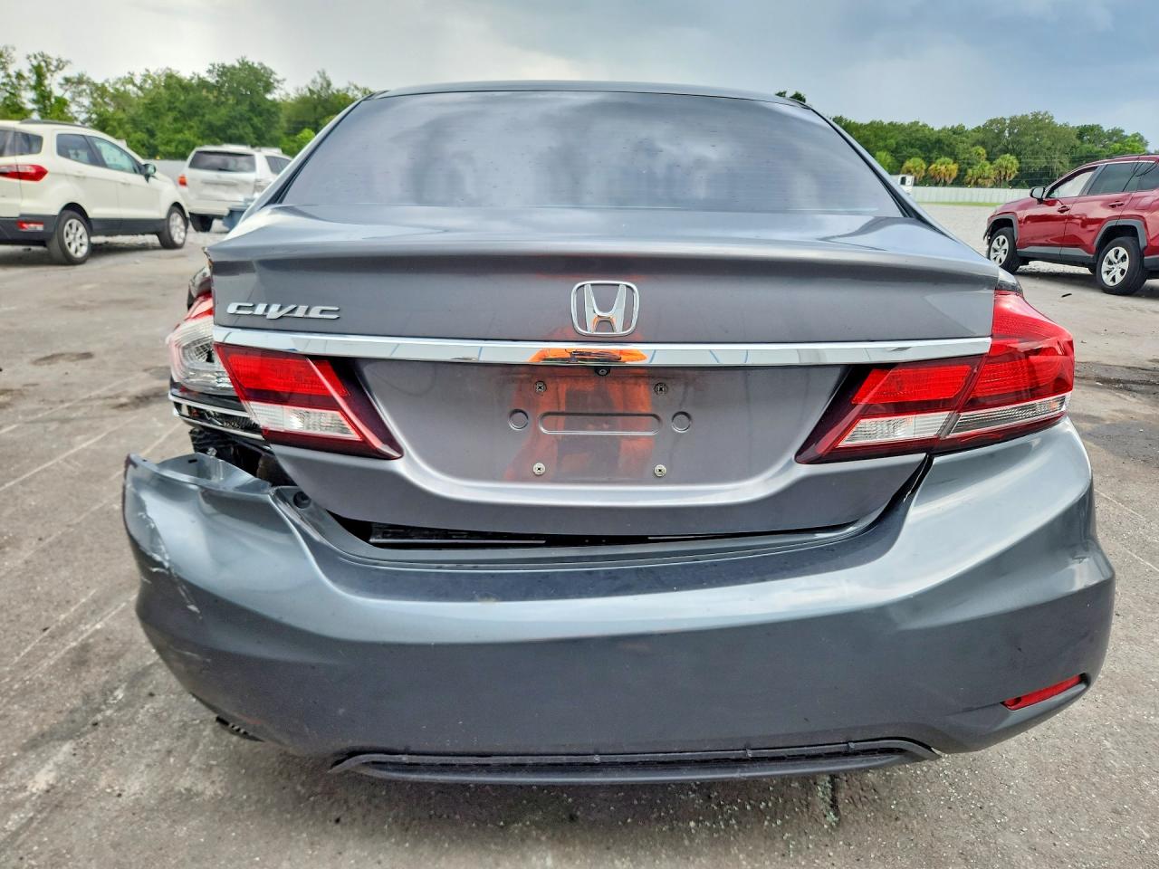2013 Honda Civic Exl Gray vin: 19XFB2F97DE045665