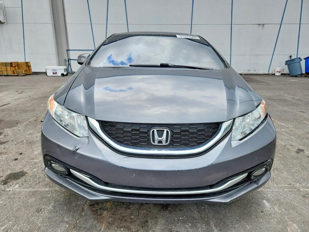 2013 Honda Civic Exl Gray vin: 19XFB2F97DE045665