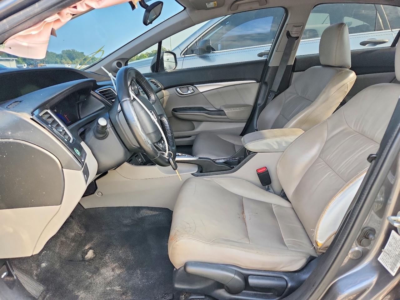 2013 Honda Civic Exl Gray vin: 19XFB2F97DE045665