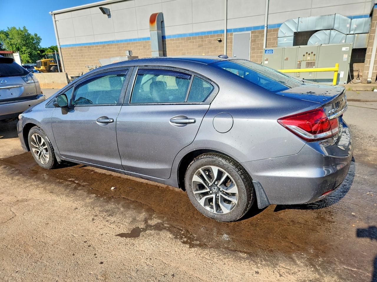 2013 Honda Civic Exl Gray vin: 19XFB2F97DE090587