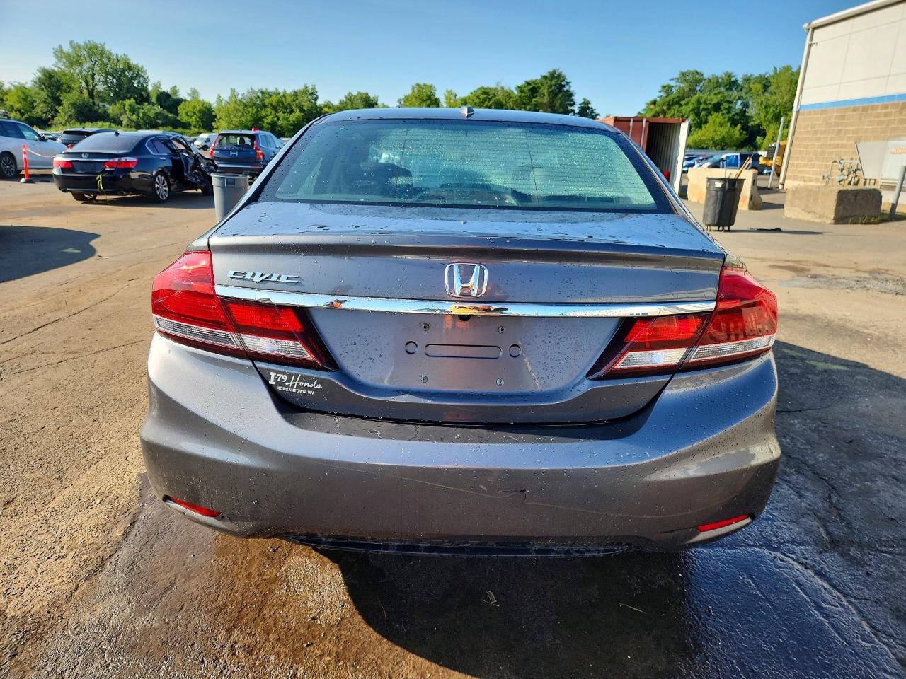 2013 Honda Civic Exl Gray vin: 19XFB2F97DE090587