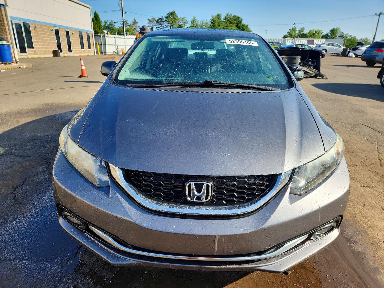 2013 Honda Civic Exl Gray vin: 19XFB2F97DE090587