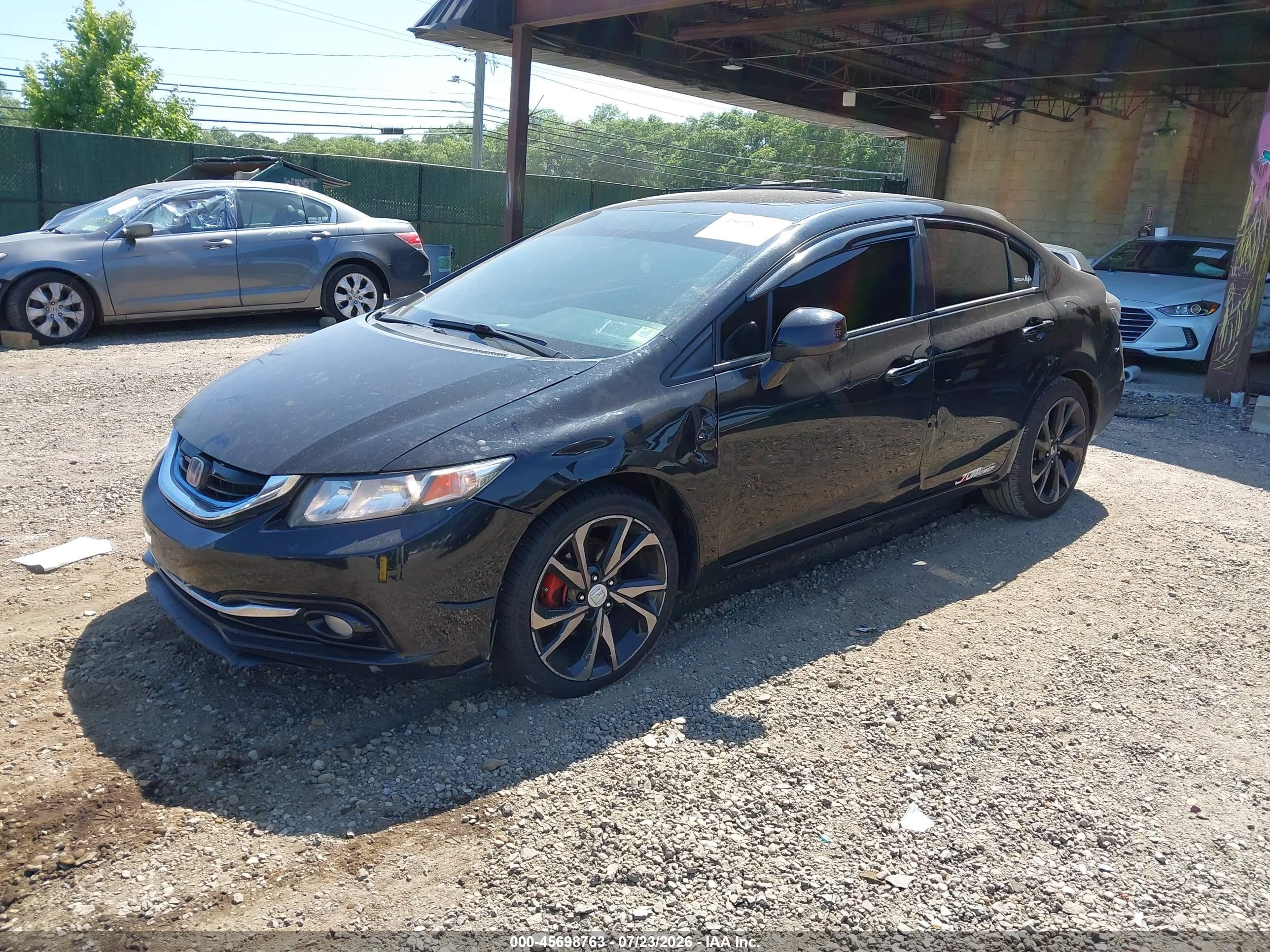 2013 Honda Civic Ex-l Black vin: 19XFB2F97DE222621