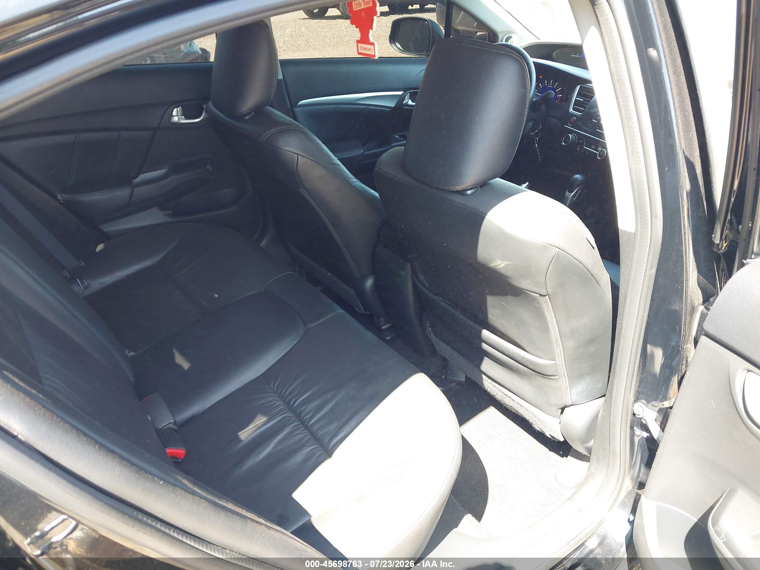2013 Honda Civic Ex-l Black vin: 19XFB2F97DE222621