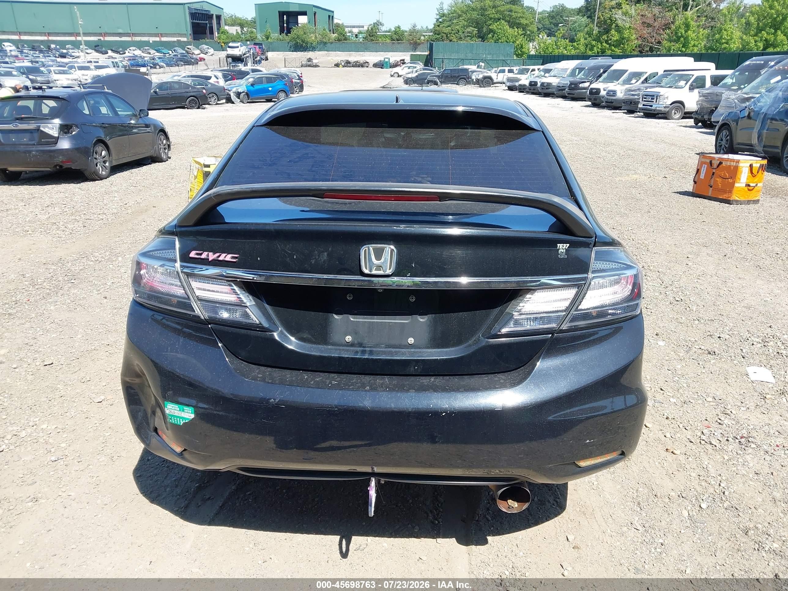 2013 Honda Civic Ex-l Black vin: 19XFB2F97DE222621