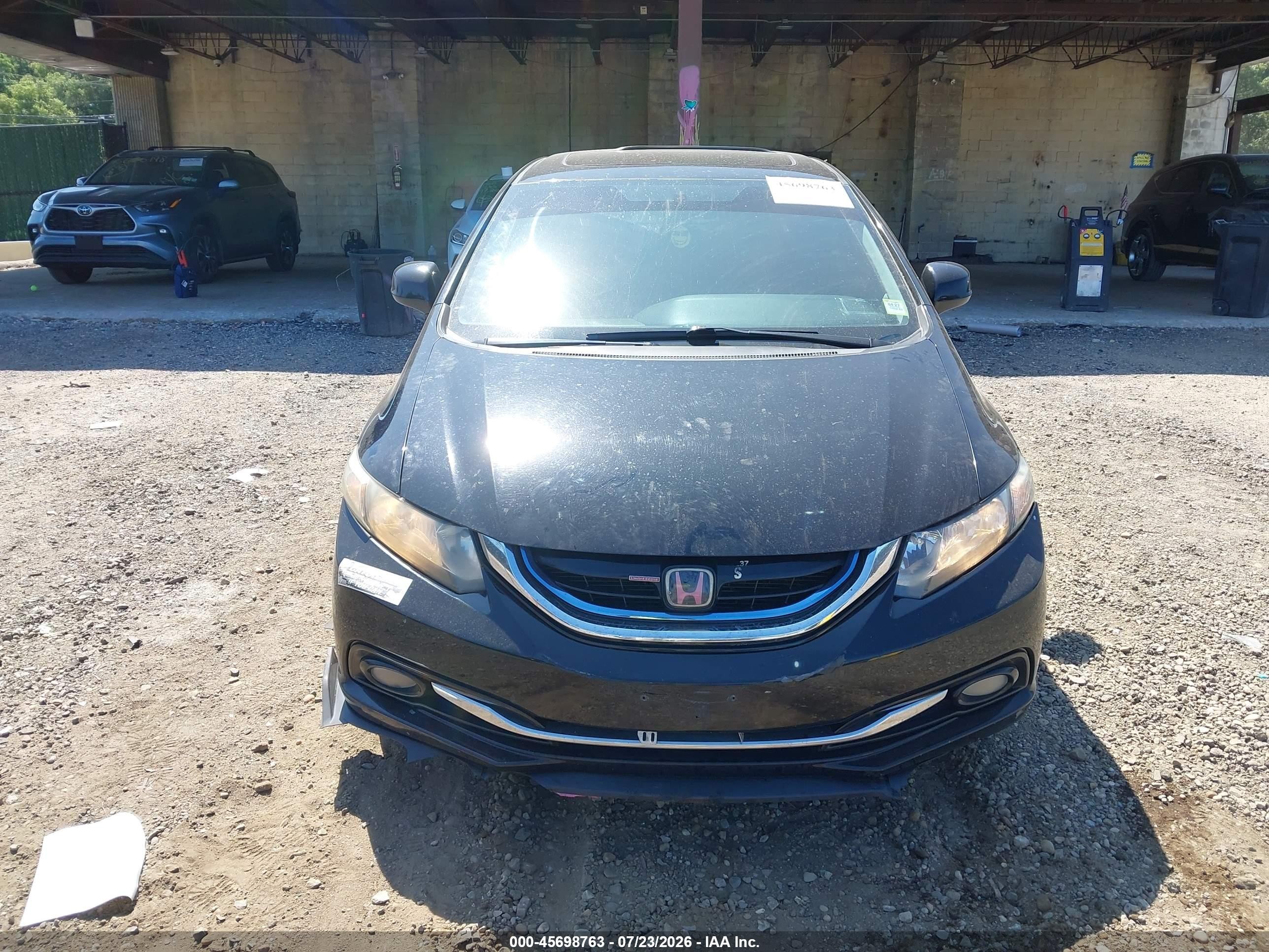 2013 Honda Civic Ex-l Black vin: 19XFB2F97DE222621