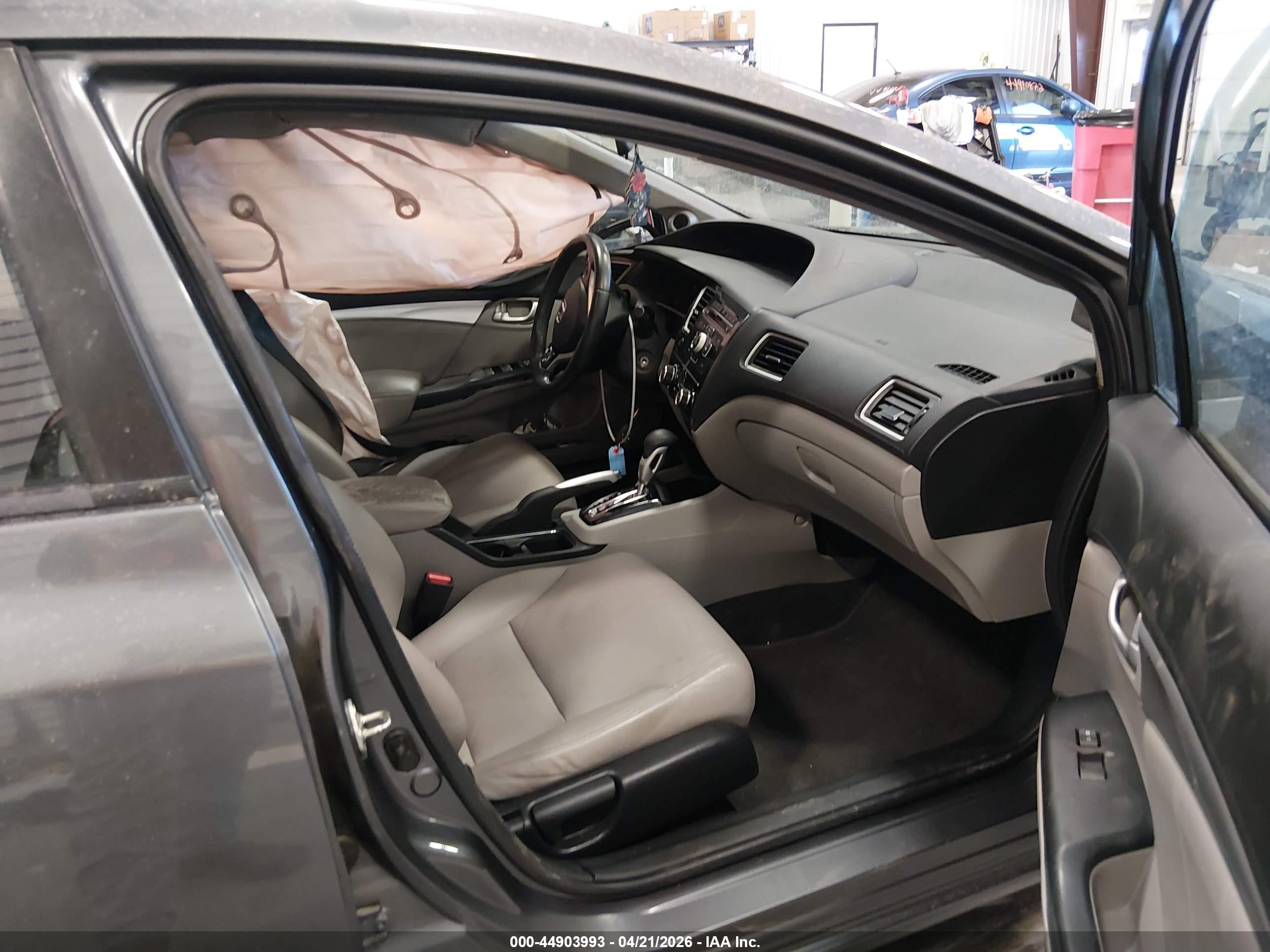 2013 Honda Civic Ex-l Gray vin: 19XFB2F97DE250757