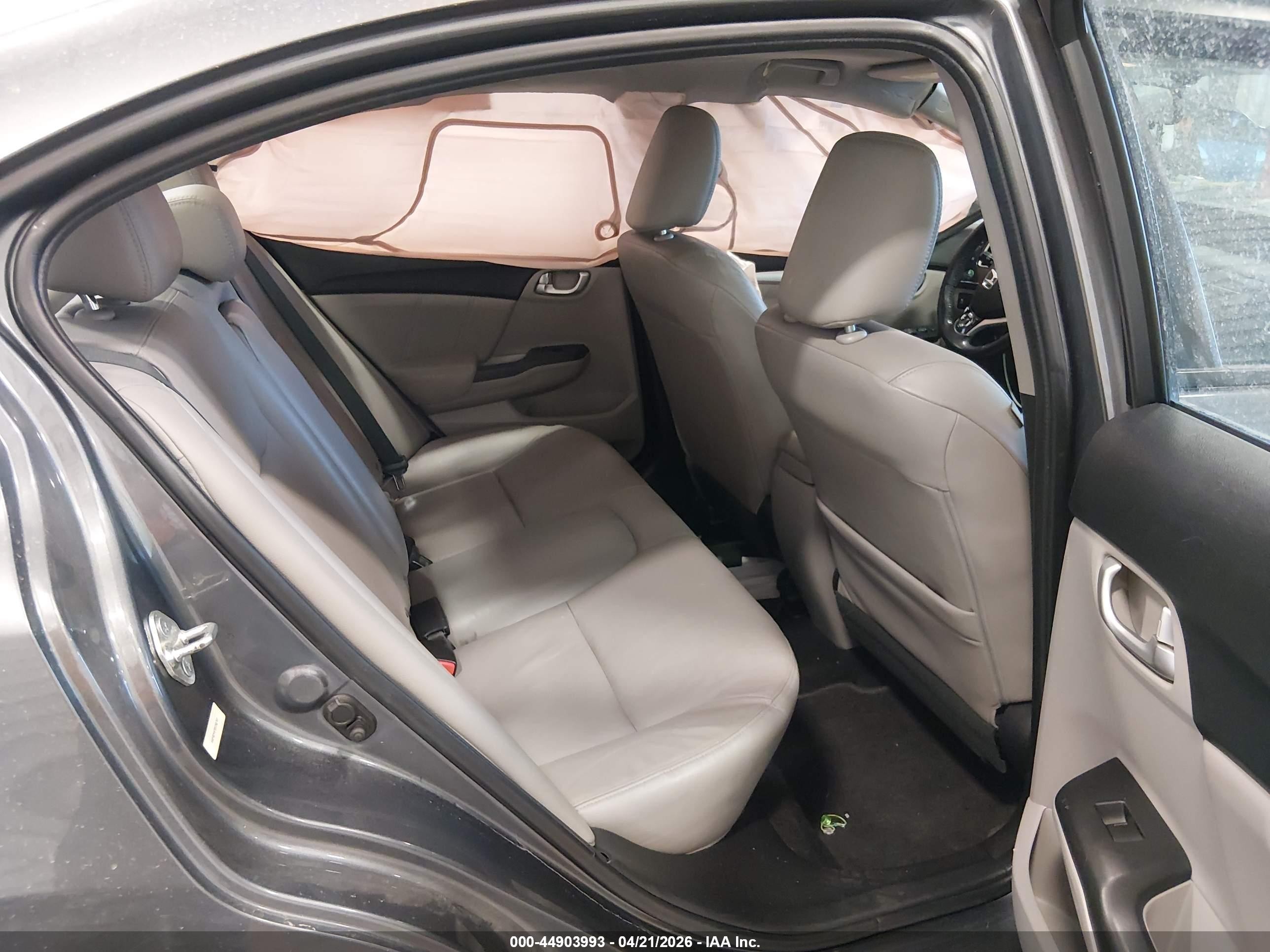 2013 Honda Civic Ex-l Gray vin: 19XFB2F97DE250757