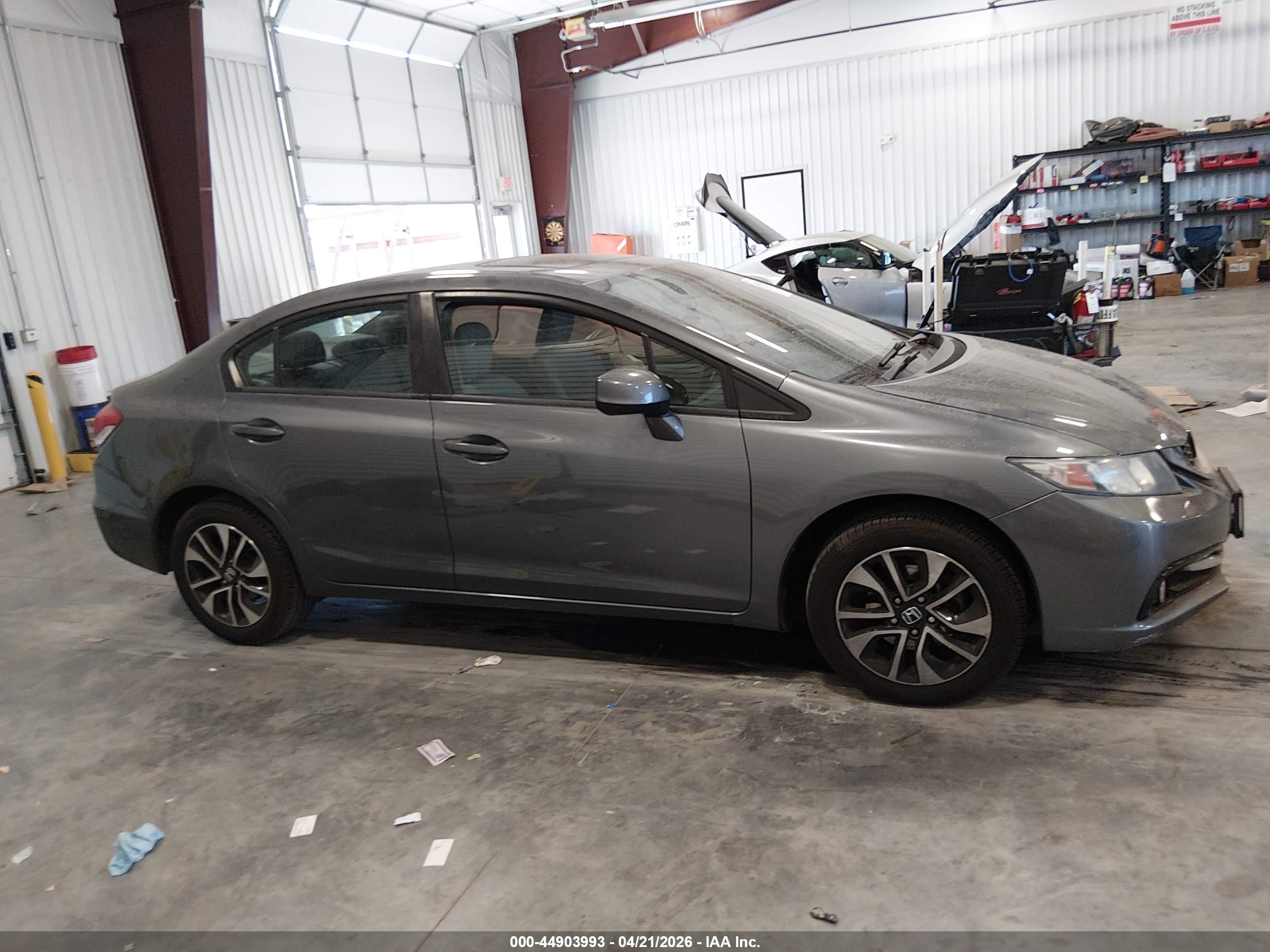 2013 Honda Civic Ex-l Gray vin: 19XFB2F97DE250757