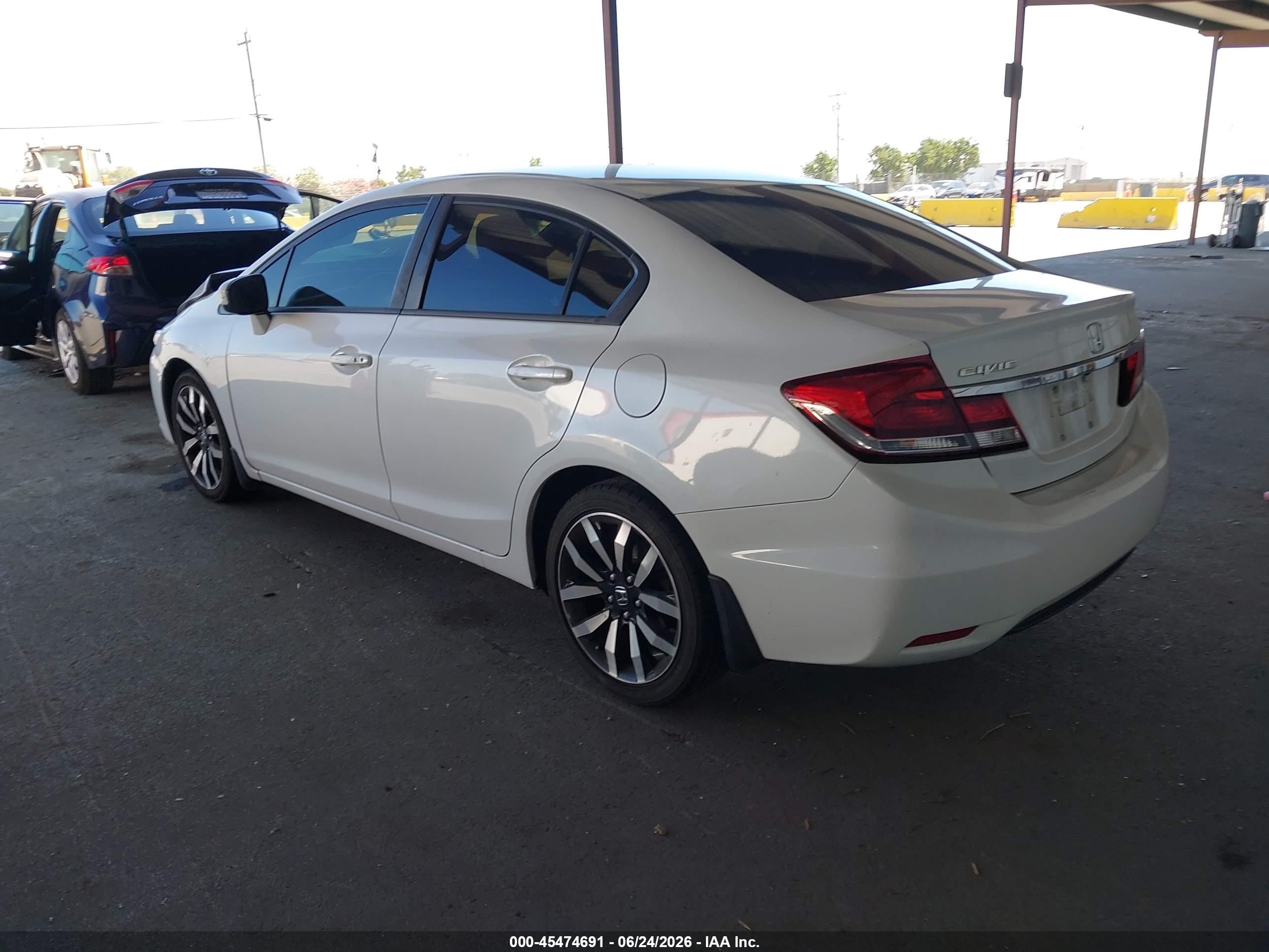 2014 Honda Civic Ex-l White vin: 19XFB2F97EE012540