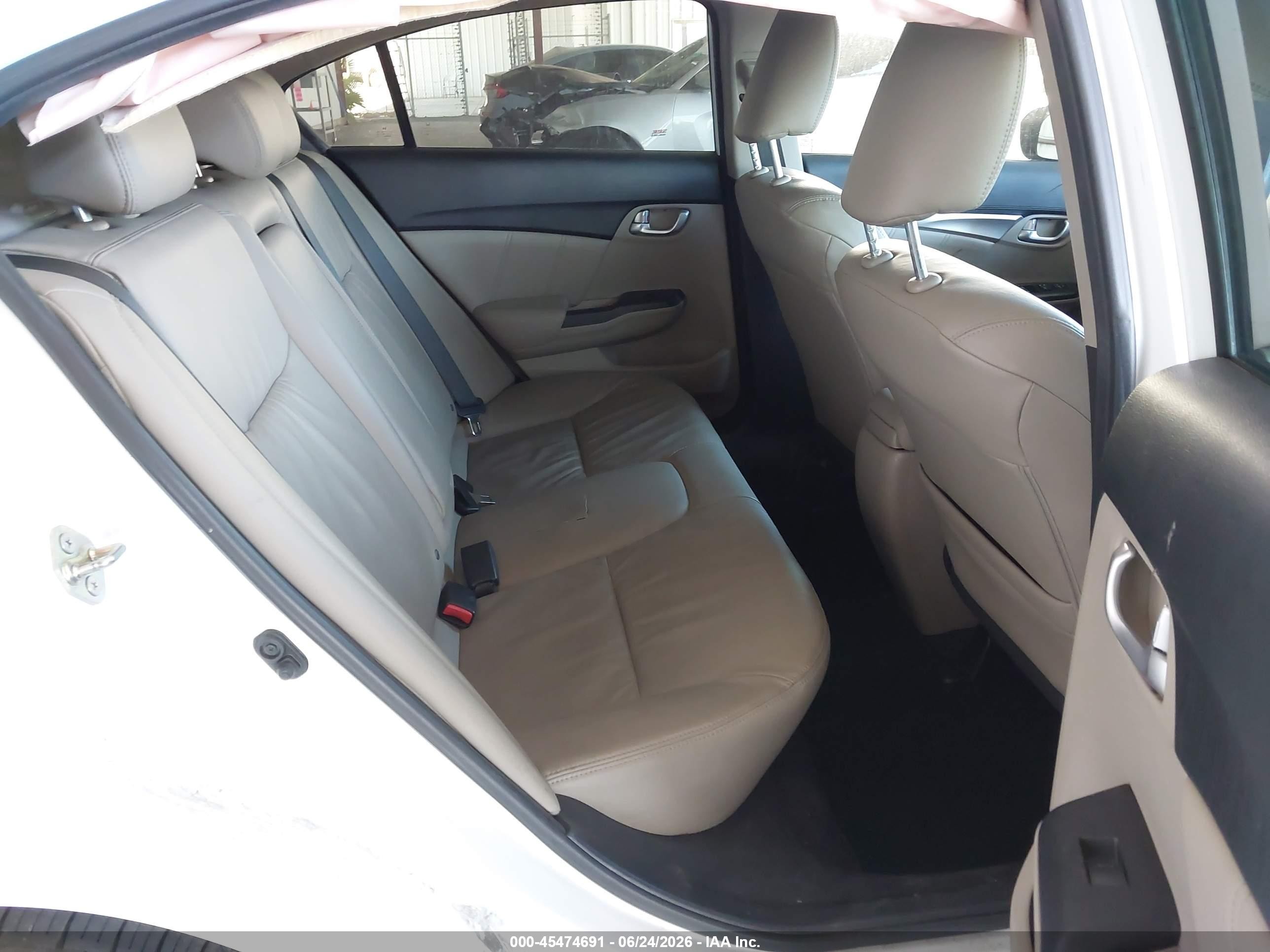 2014 Honda Civic Ex-l White vin: 19XFB2F97EE012540