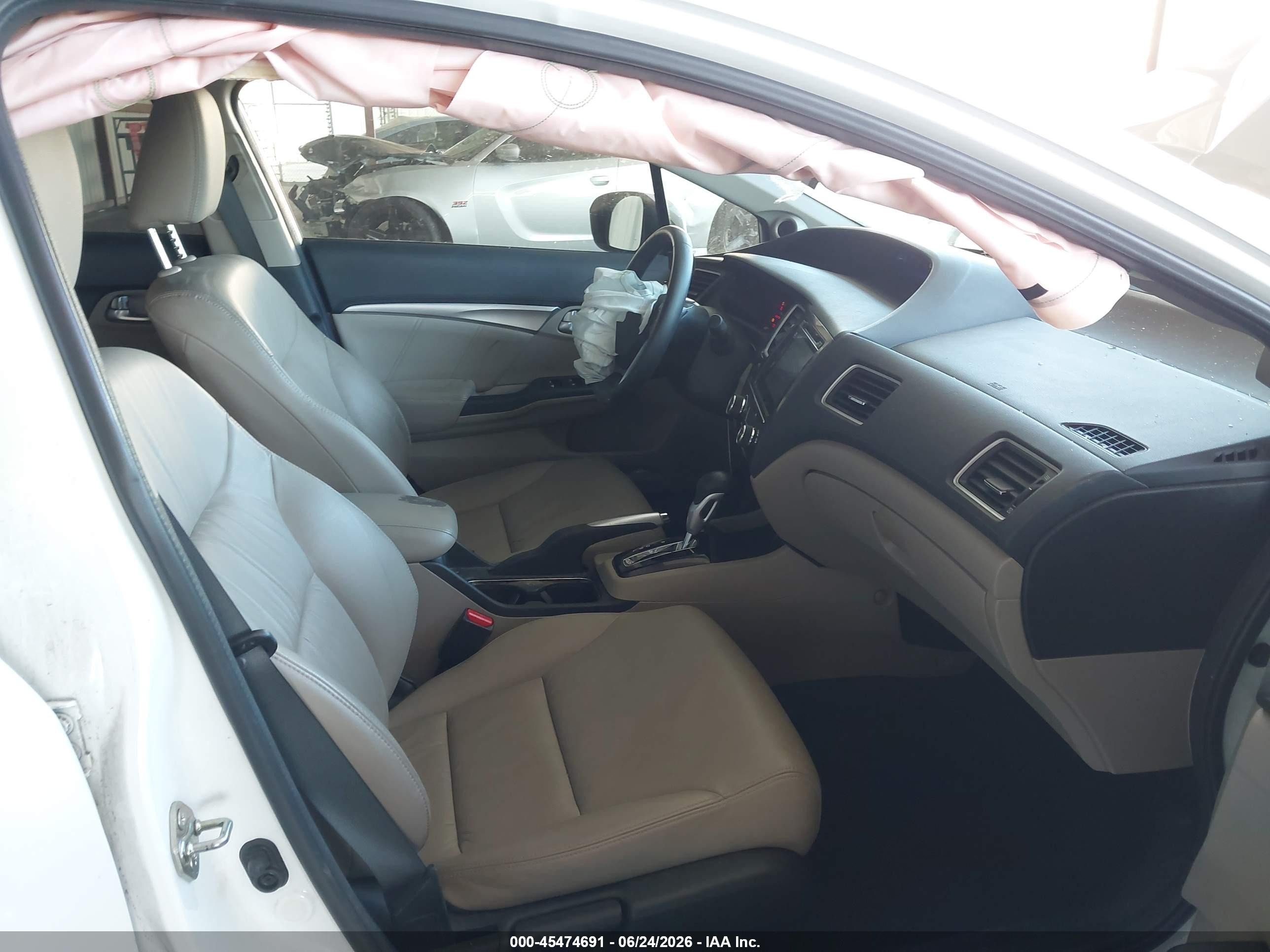 2014 Honda Civic Ex-l White vin: 19XFB2F97EE012540