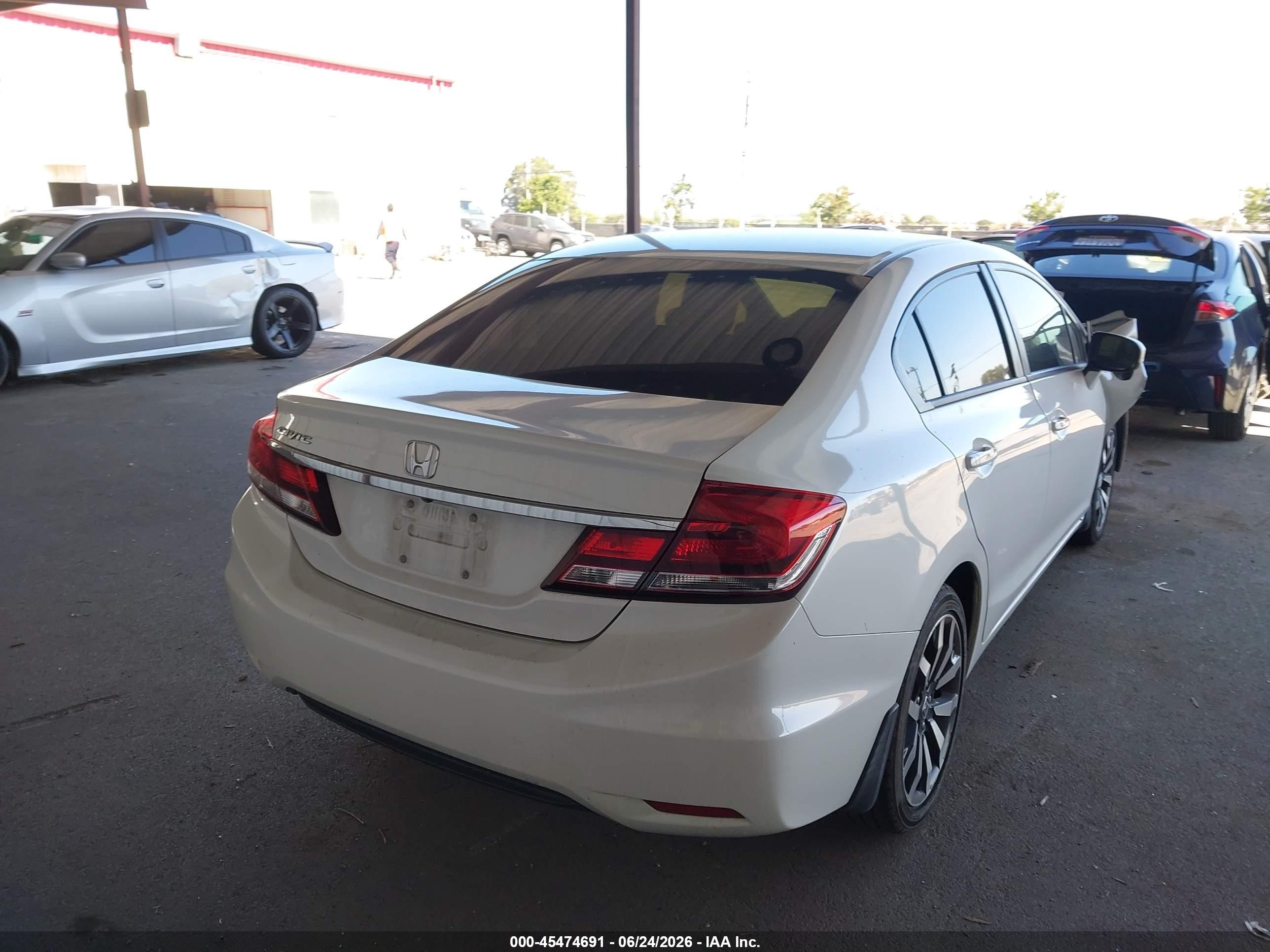 2014 Honda Civic Ex-l White vin: 19XFB2F97EE012540