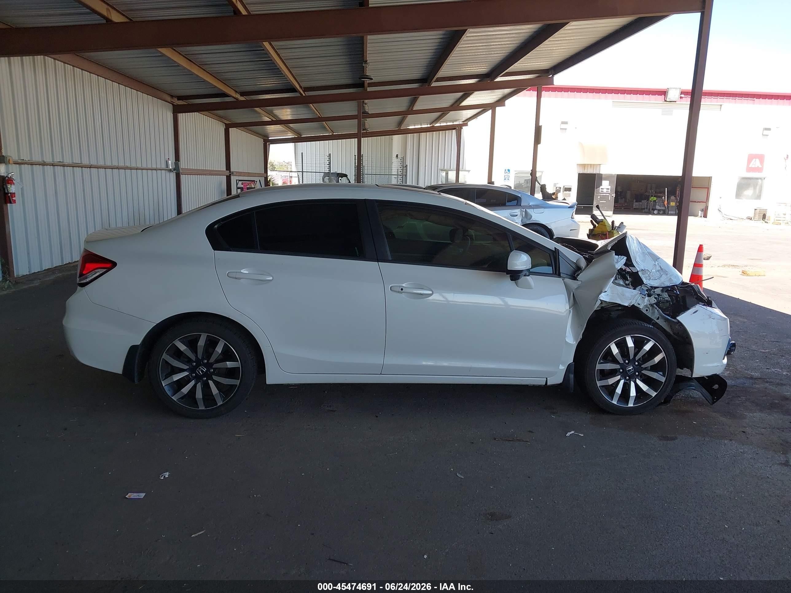 2014 Honda Civic Ex-l White vin: 19XFB2F97EE012540