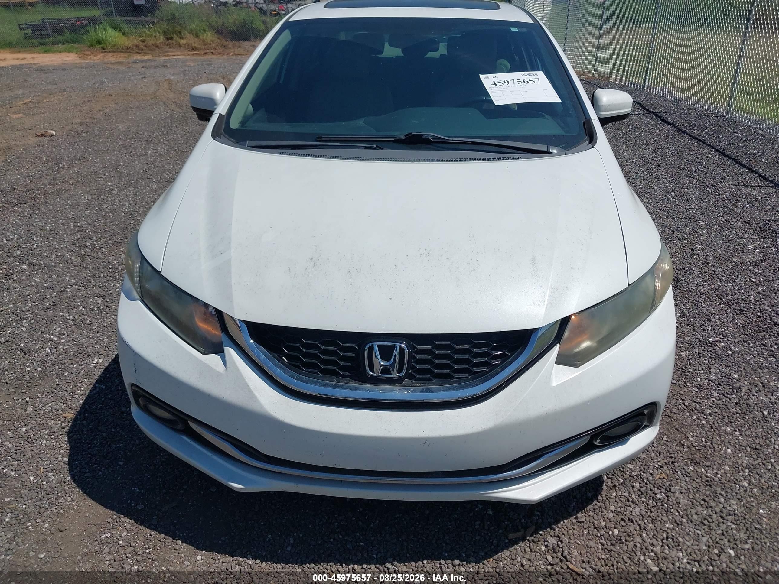 2014 Honda Civic Ex-l Белый vin: 19XFB2F97EE023585