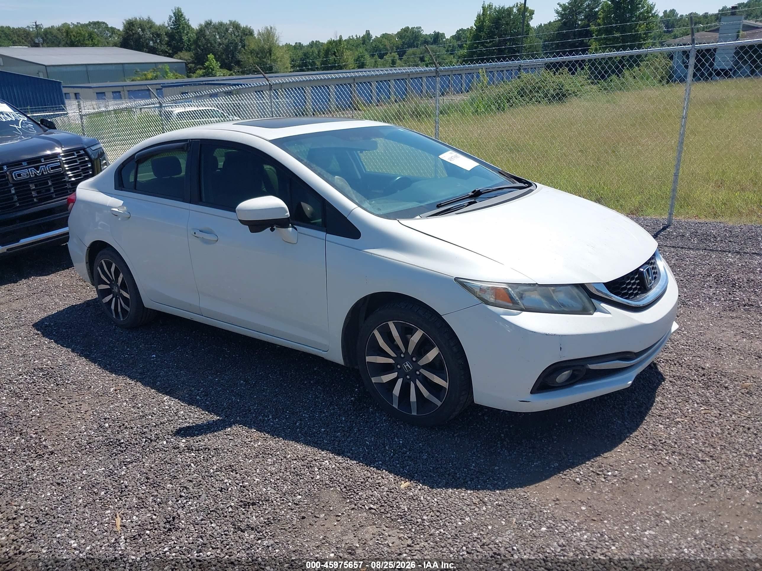 2014 Honda Civic Ex-l Белый vin: 19XFB2F97EE023585
