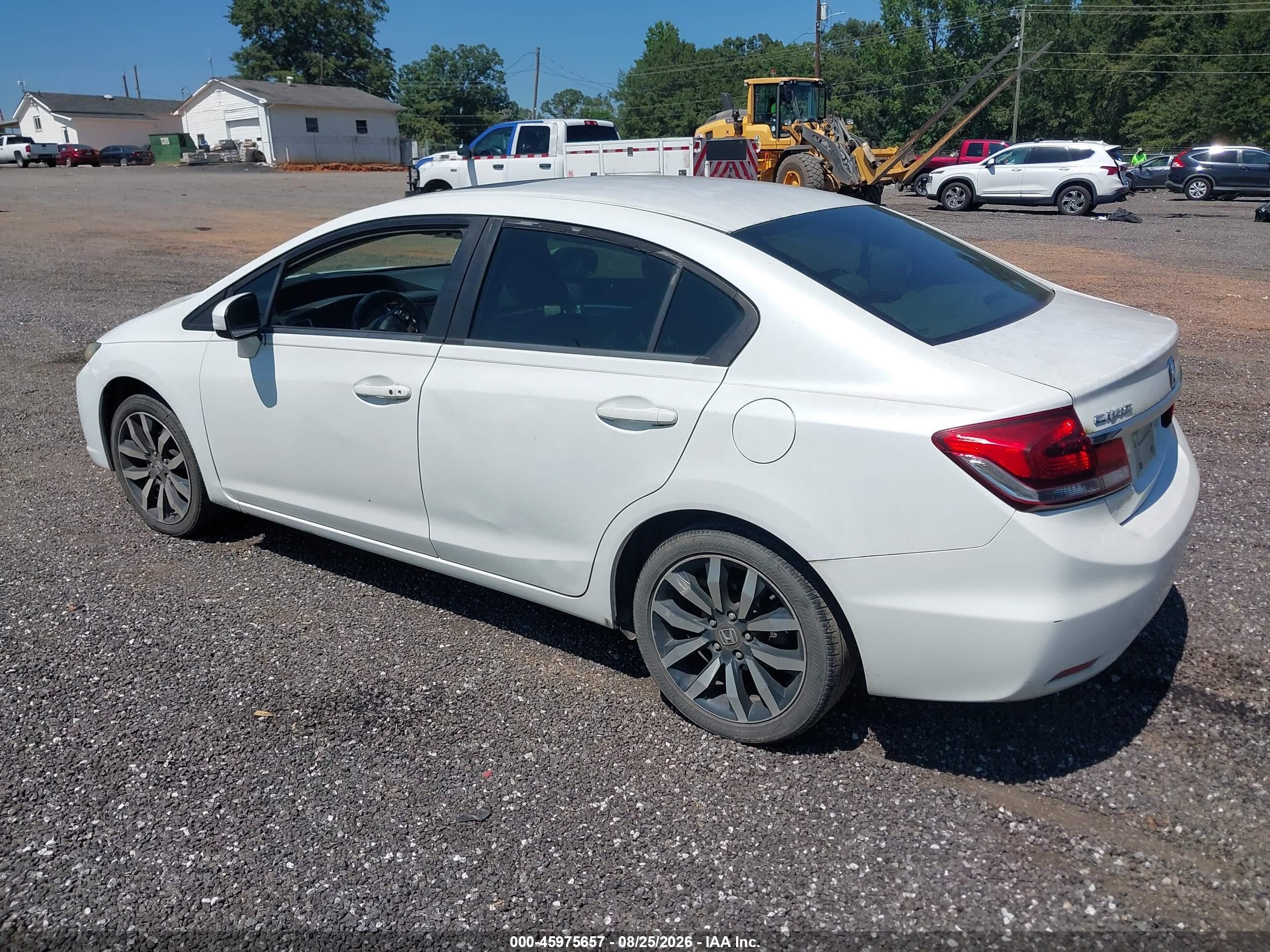 2014 Honda Civic Ex-l Белый vin: 19XFB2F97EE023585