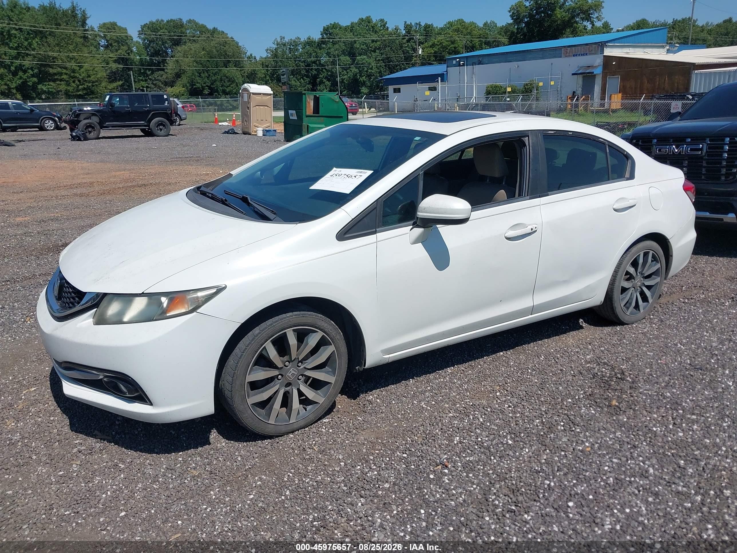 2014 Honda Civic Ex-l Белый vin: 19XFB2F97EE023585