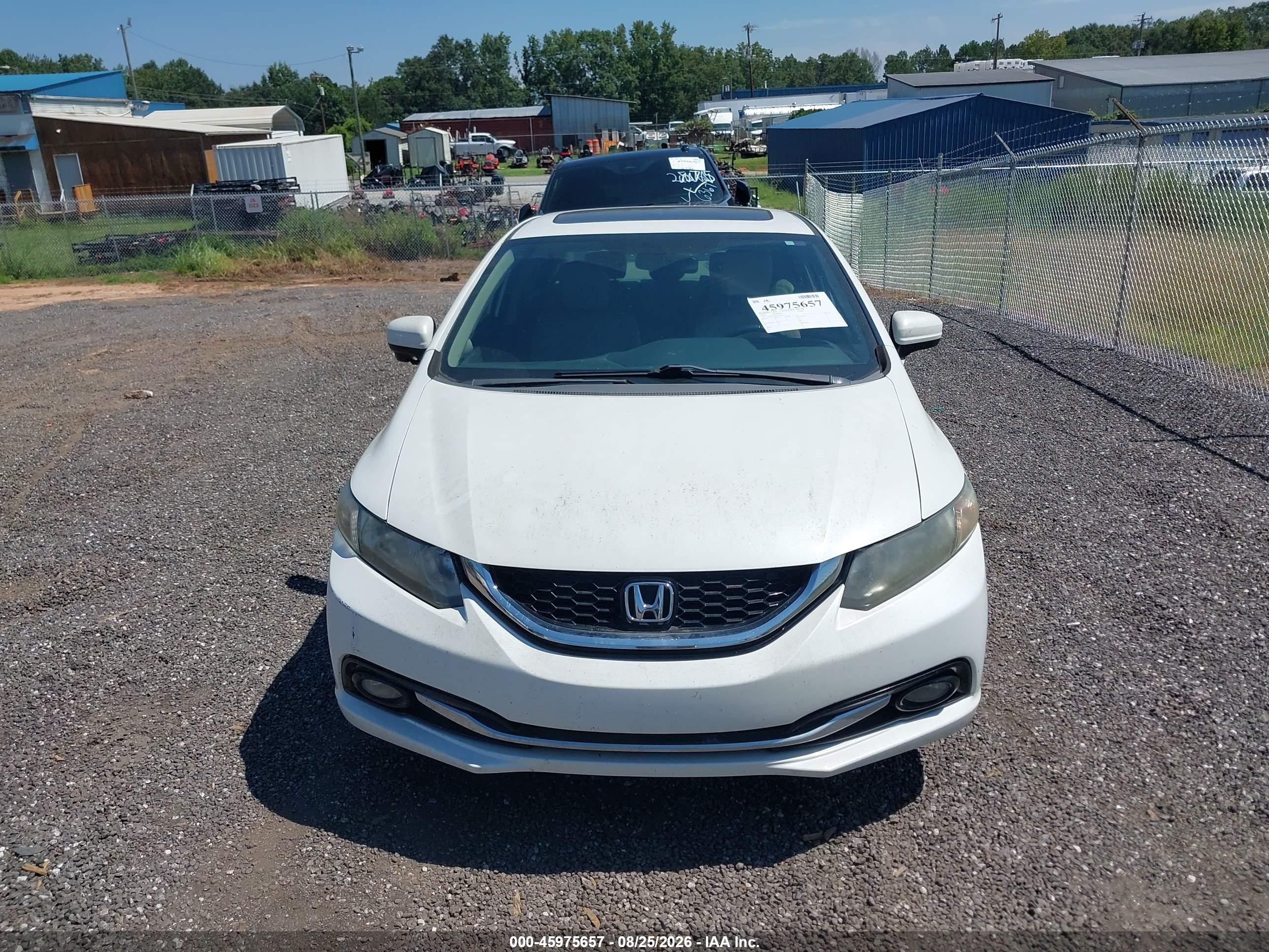 2014 Honda Civic Ex-l Белый vin: 19XFB2F97EE023585