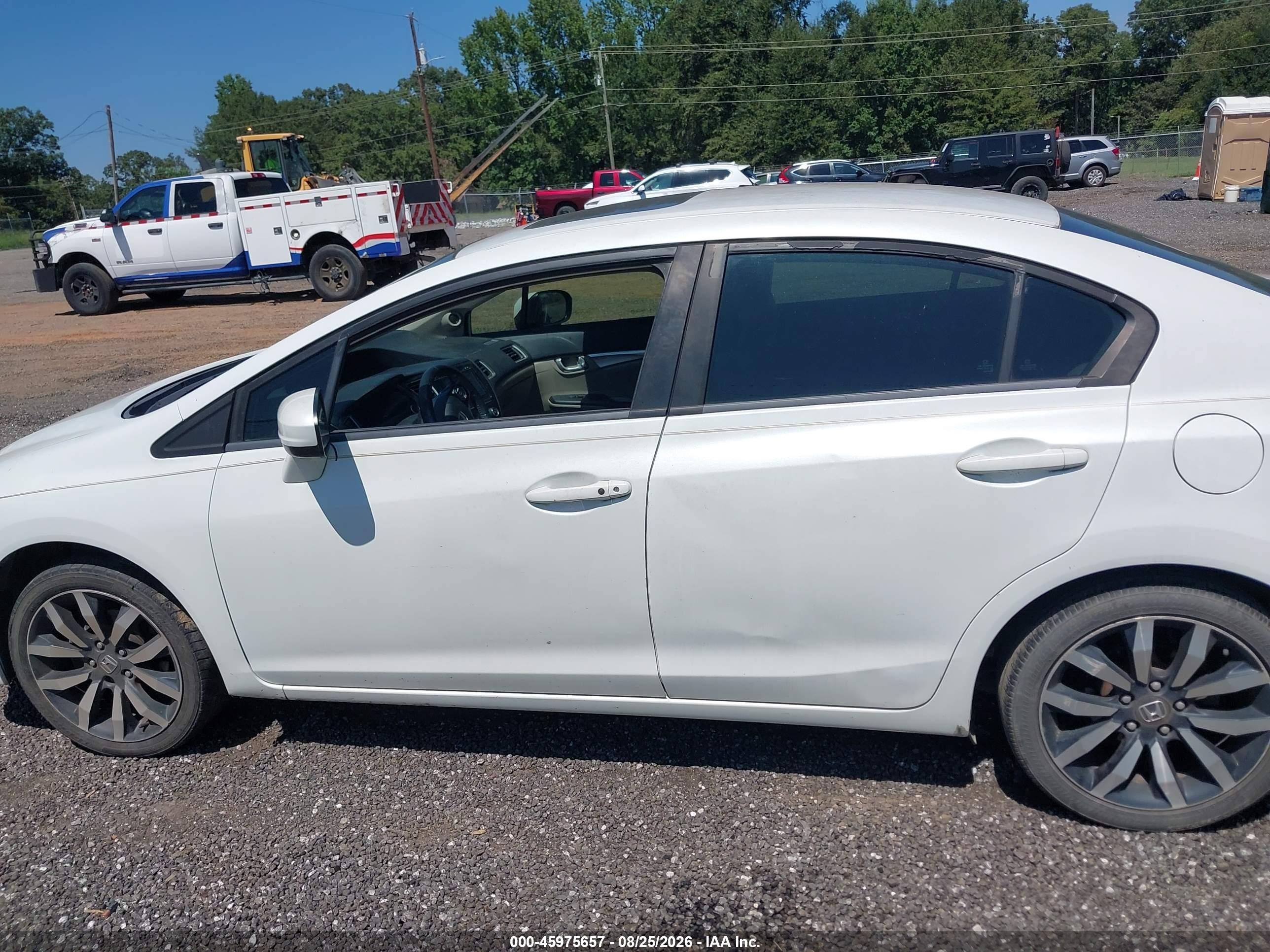 2014 Honda Civic Ex-l Белый vin: 19XFB2F97EE023585