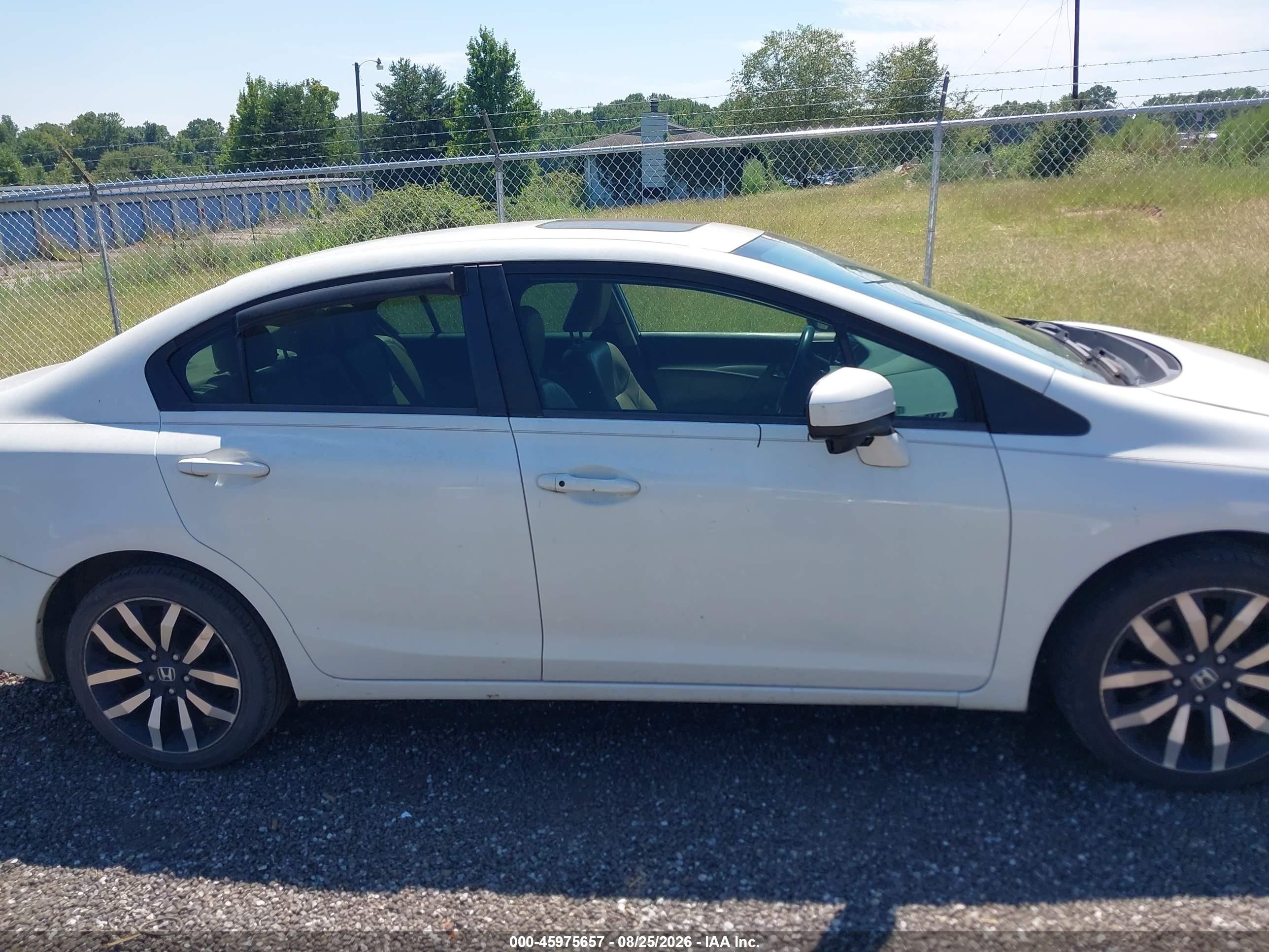 2014 Honda Civic Ex-l Белый vin: 19XFB2F97EE023585