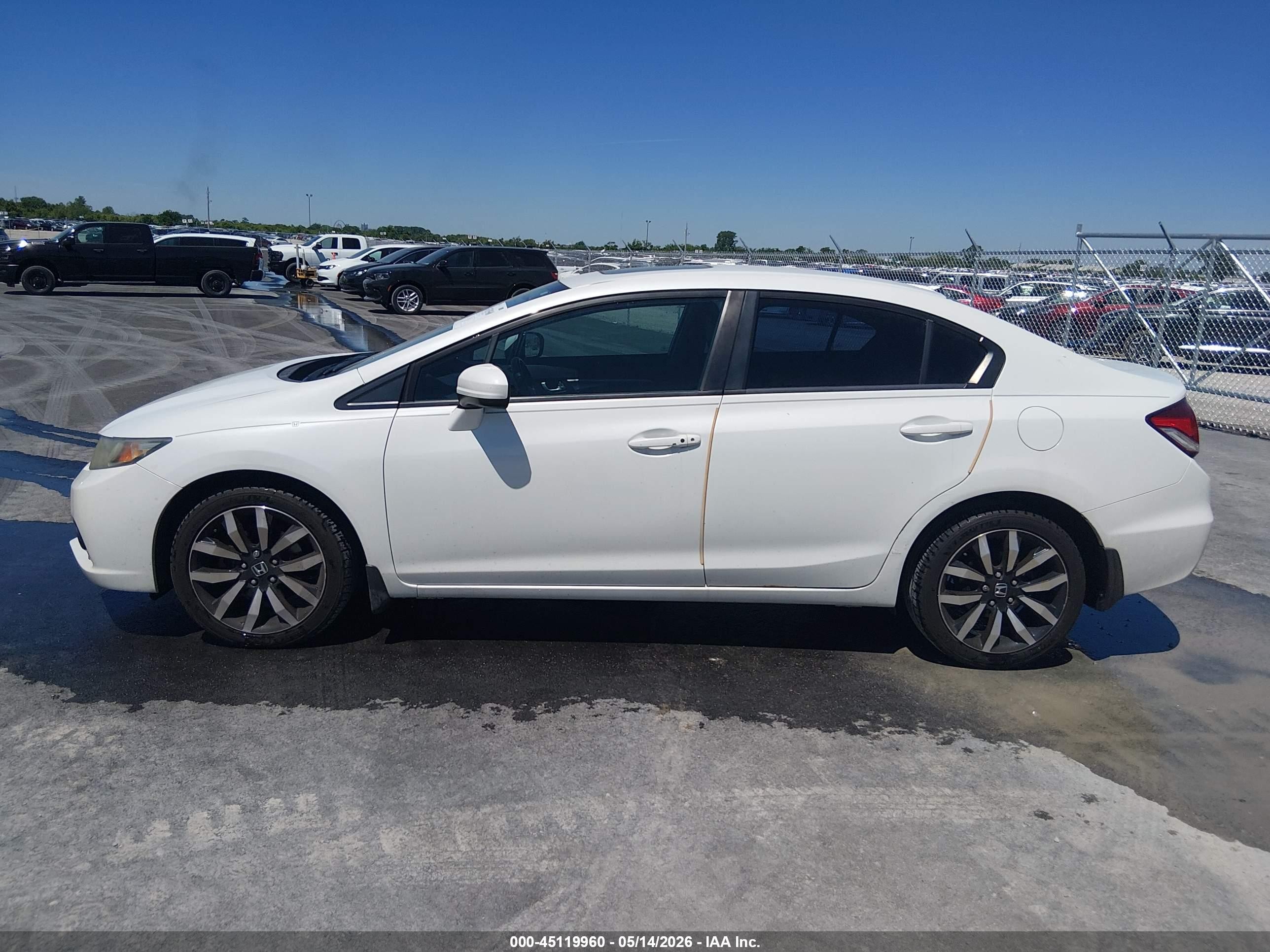 2014 Honda Civic Ex-l Белый vin: 19XFB2F97EE048633