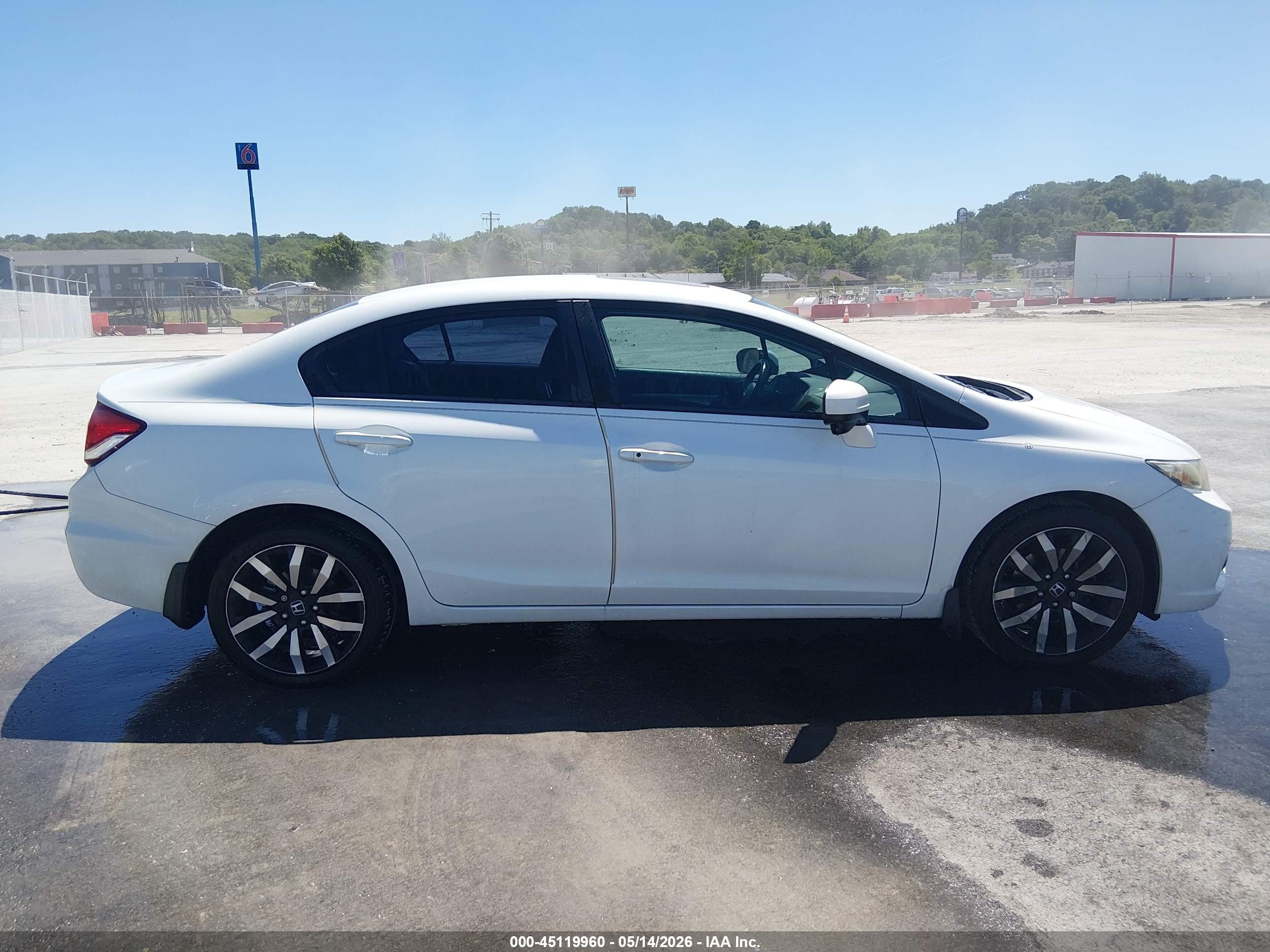 2014 Honda Civic Ex-l Белый vin: 19XFB2F97EE048633