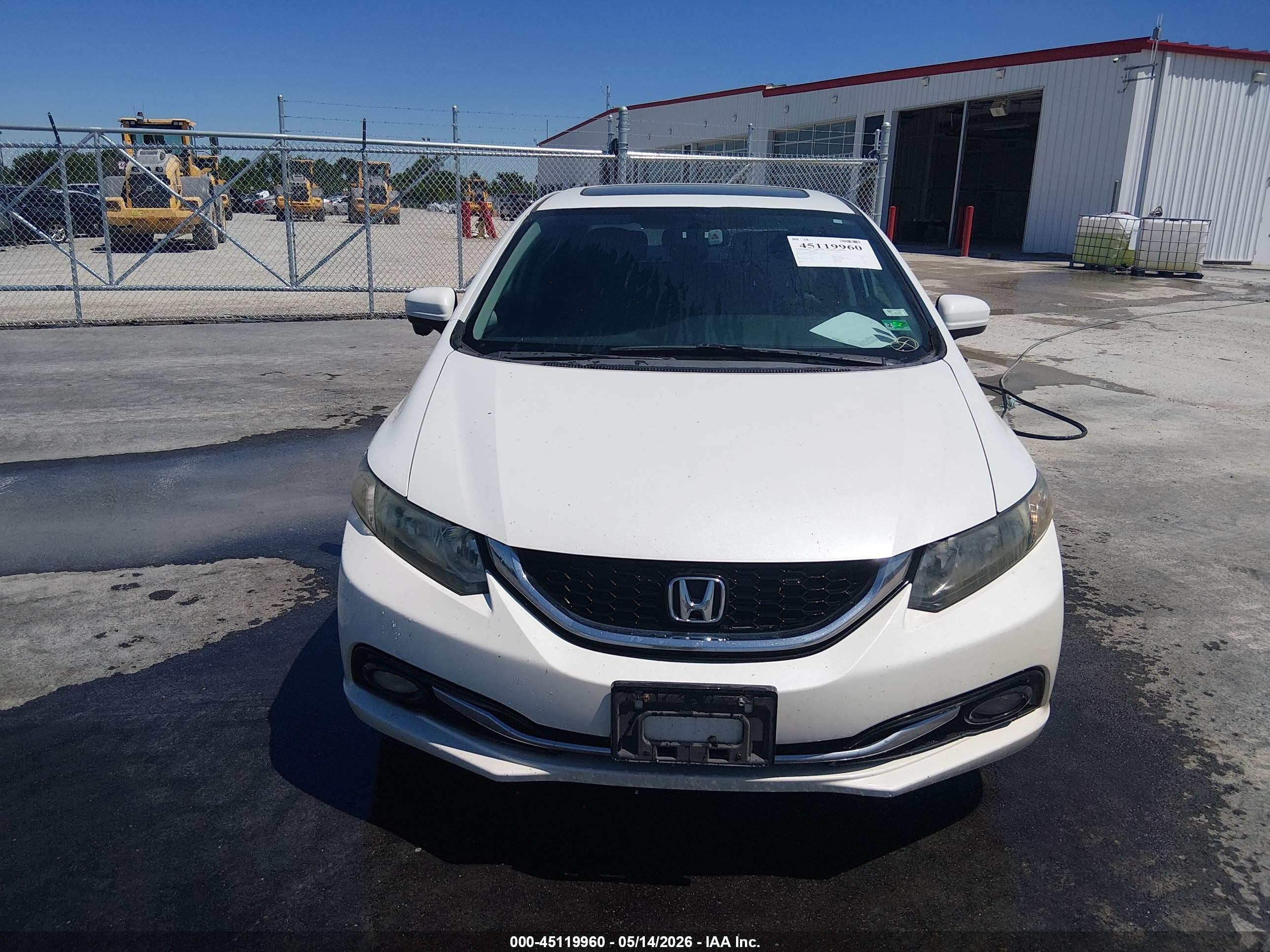 2014 Honda Civic Ex-l Белый vin: 19XFB2F97EE048633