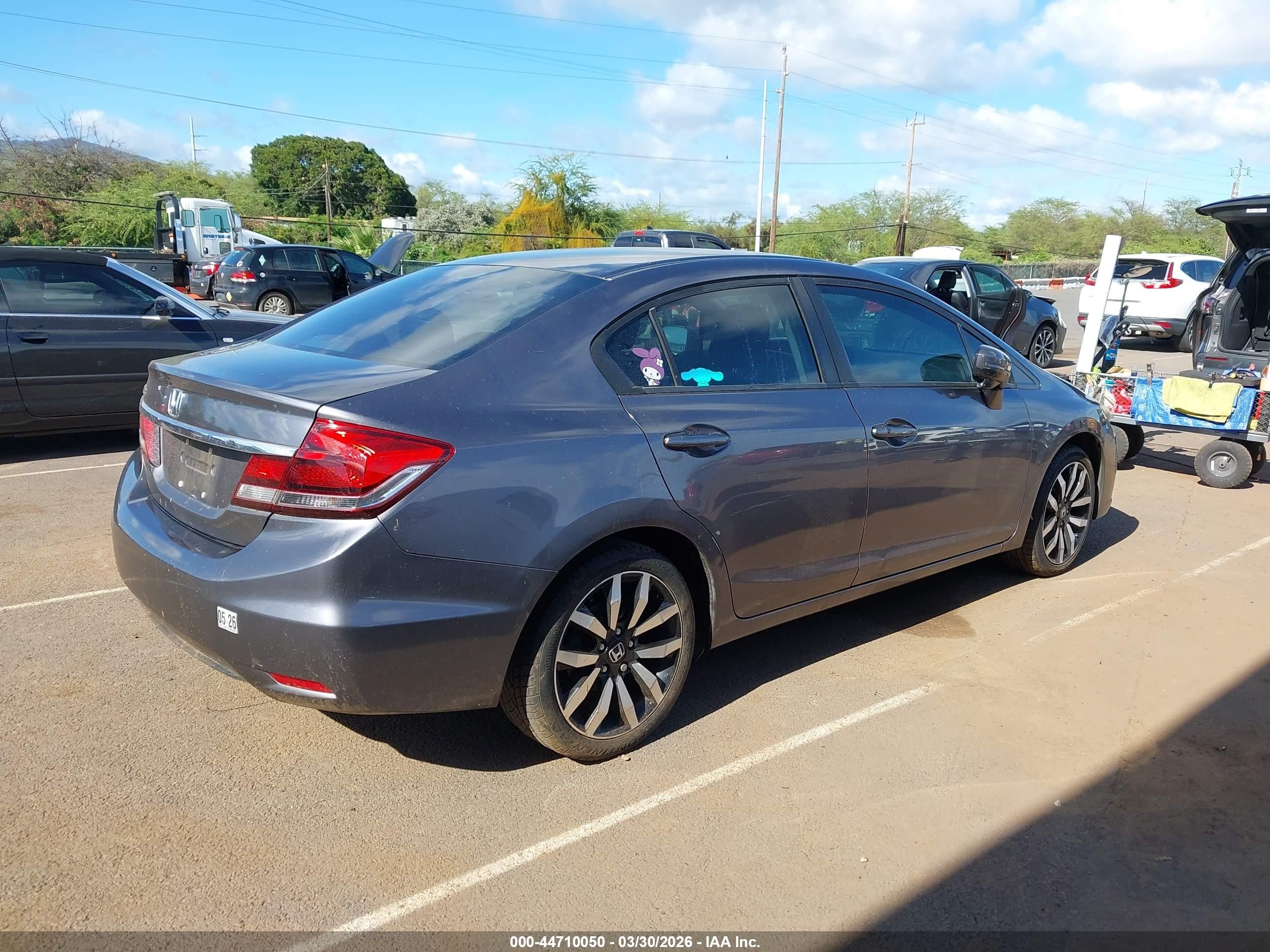 2014 Honda Civic Ex-l Gray vin: 19XFB2F97EE056151