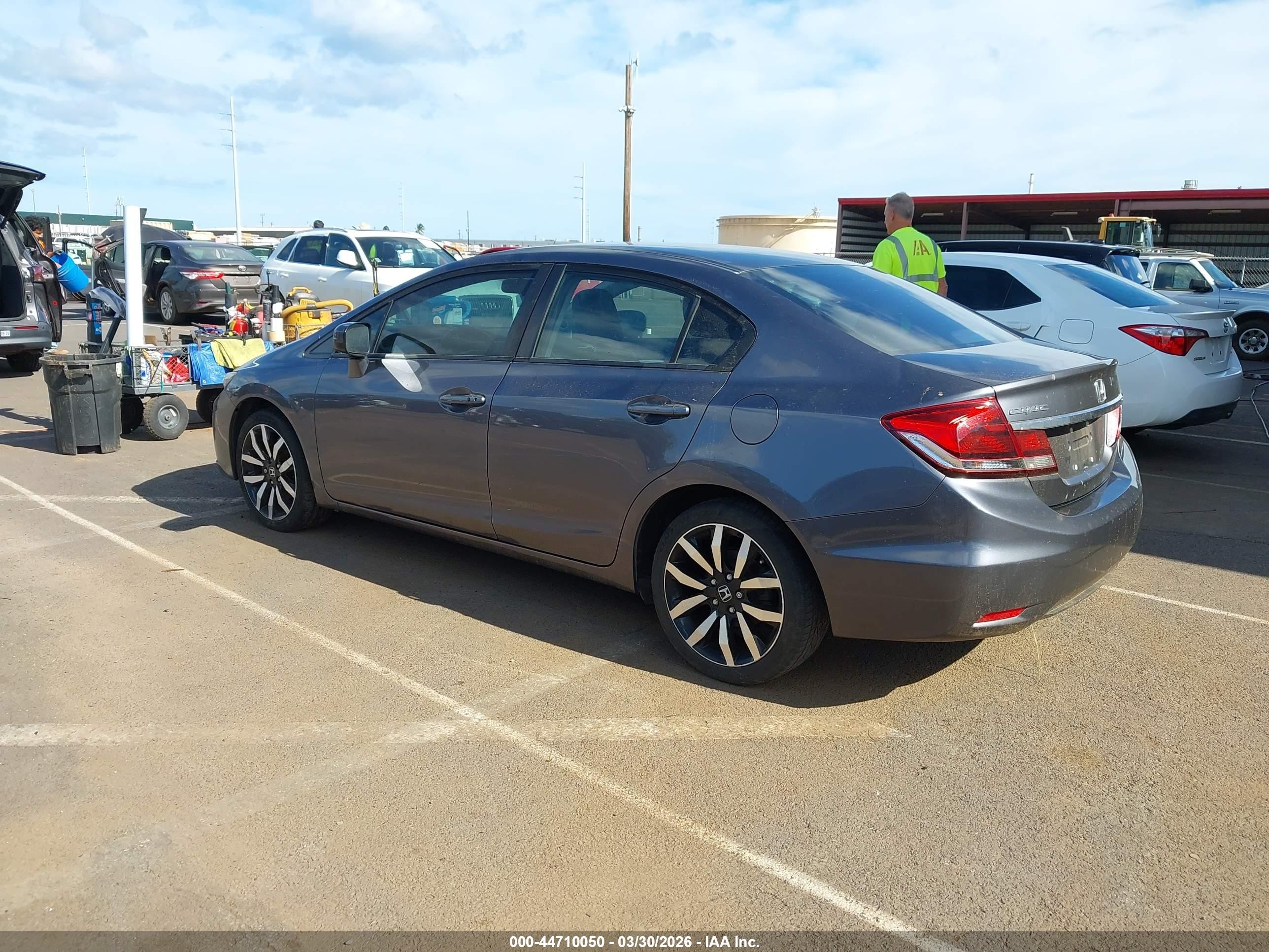 2014 Honda Civic Ex-l Gray vin: 19XFB2F97EE056151